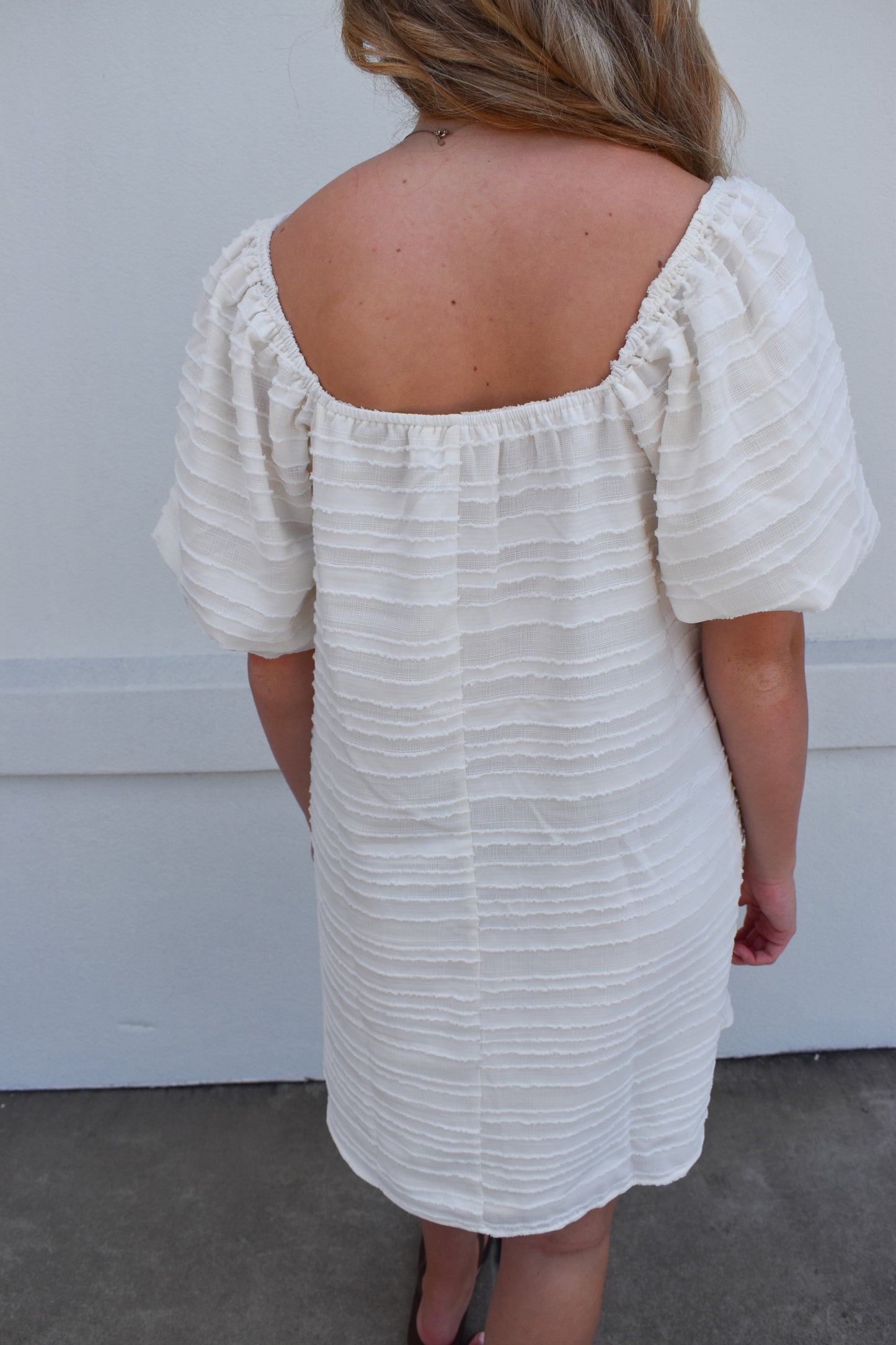 Bubble Mini Dress W/ Bows