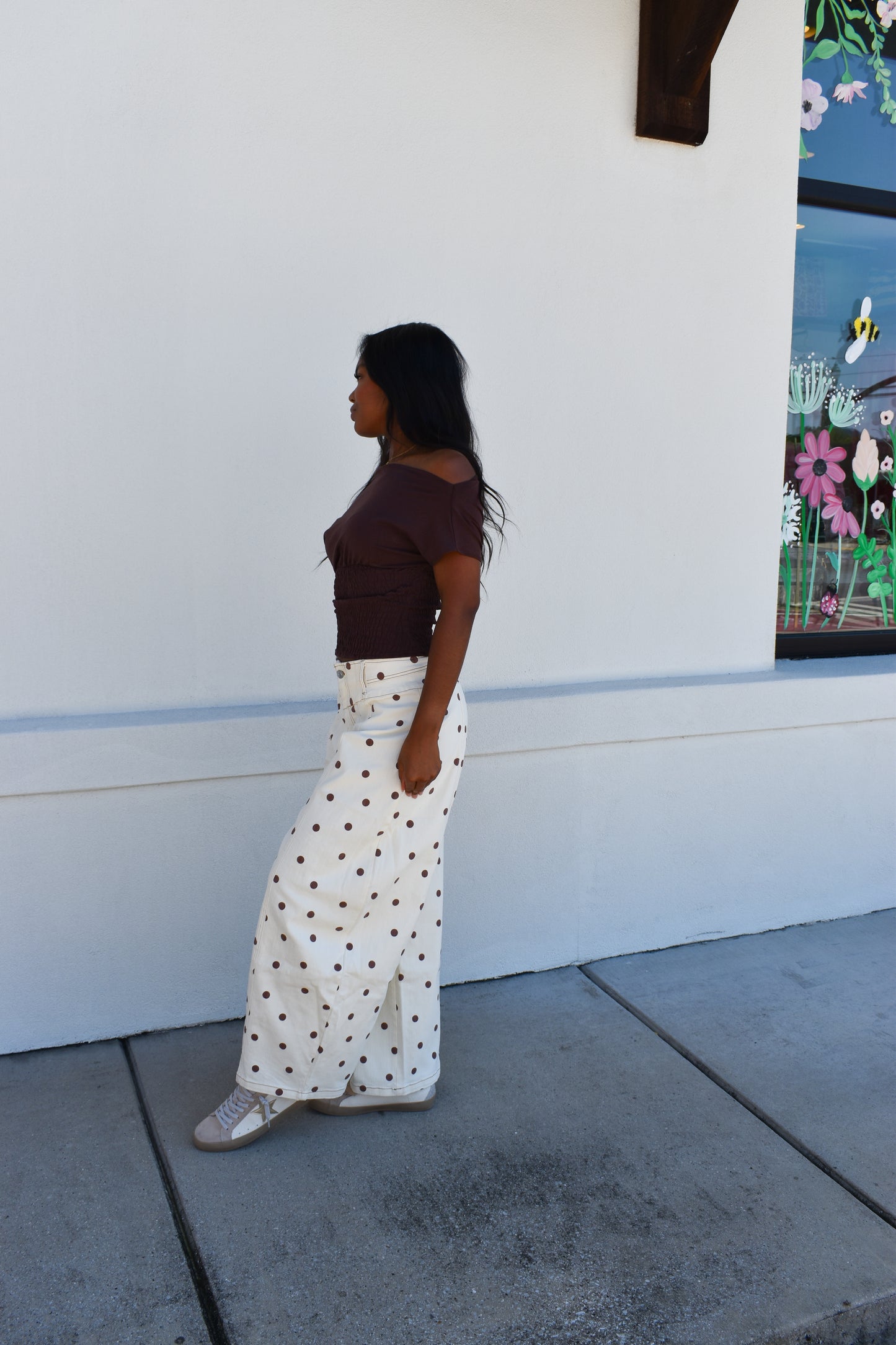 Janey Off Shoulder Smocked Top