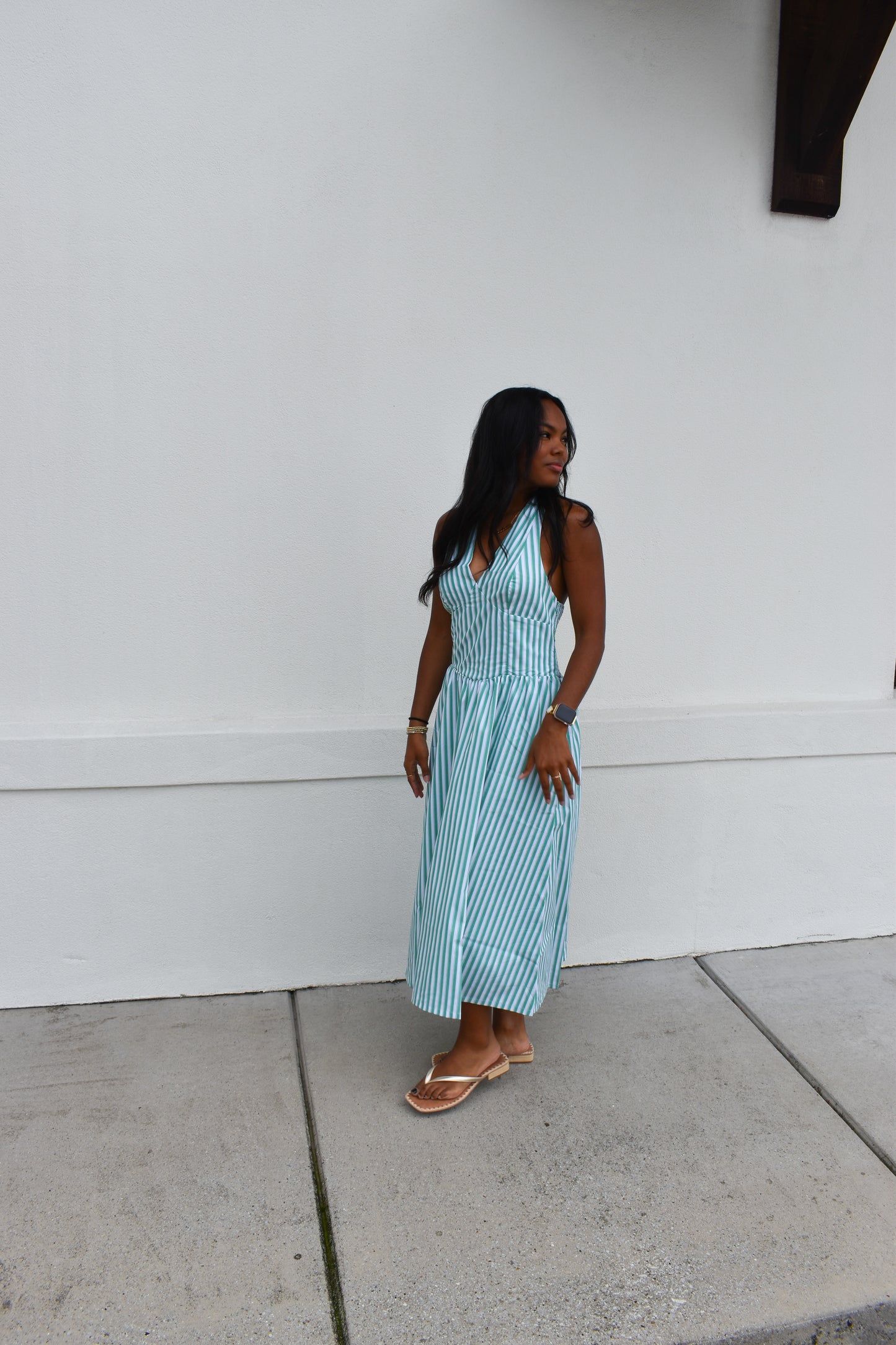 Sutton Halter Midi Dress
