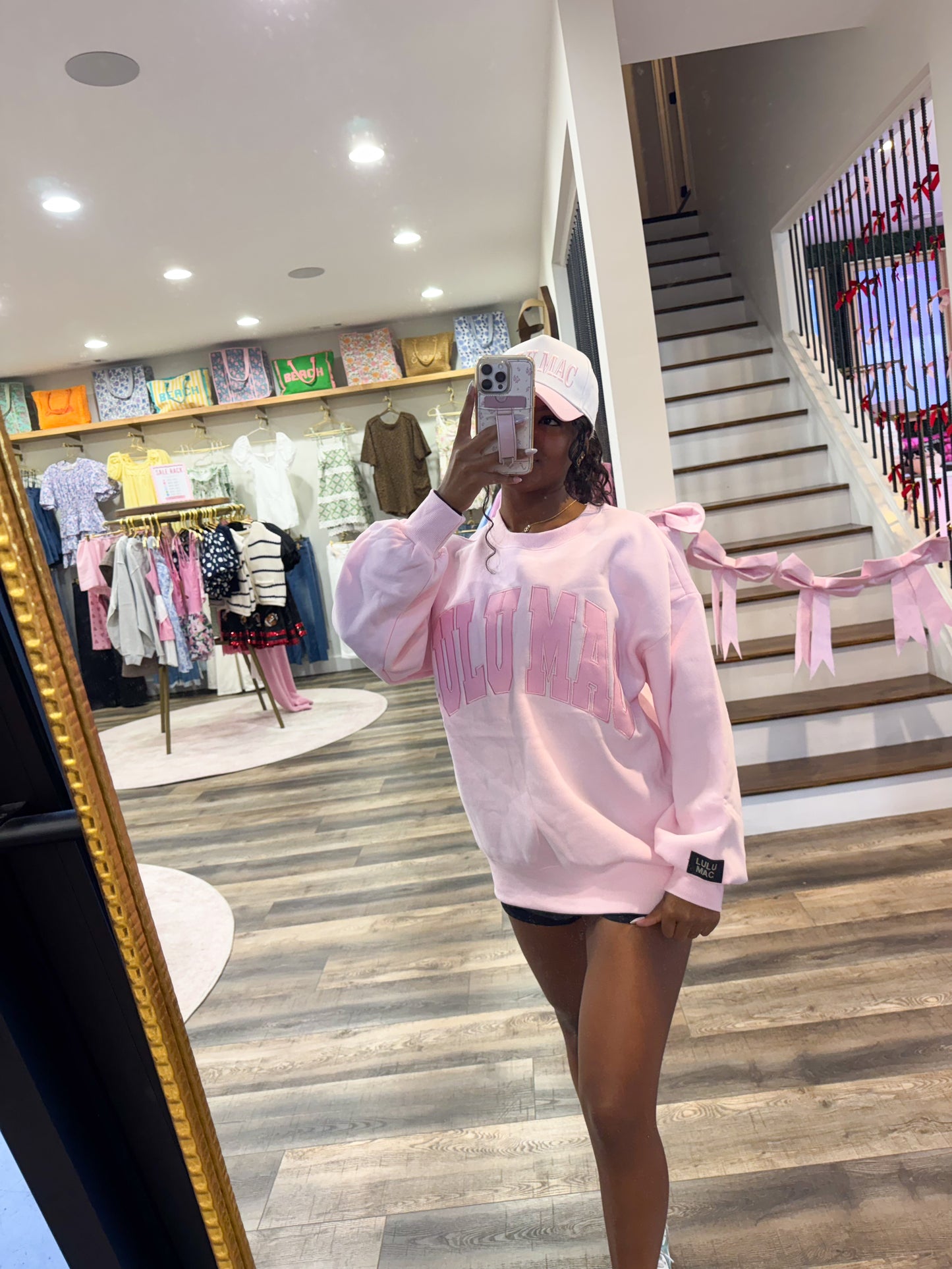 Lulu Mac Monochrome Sweatshirt: Pink