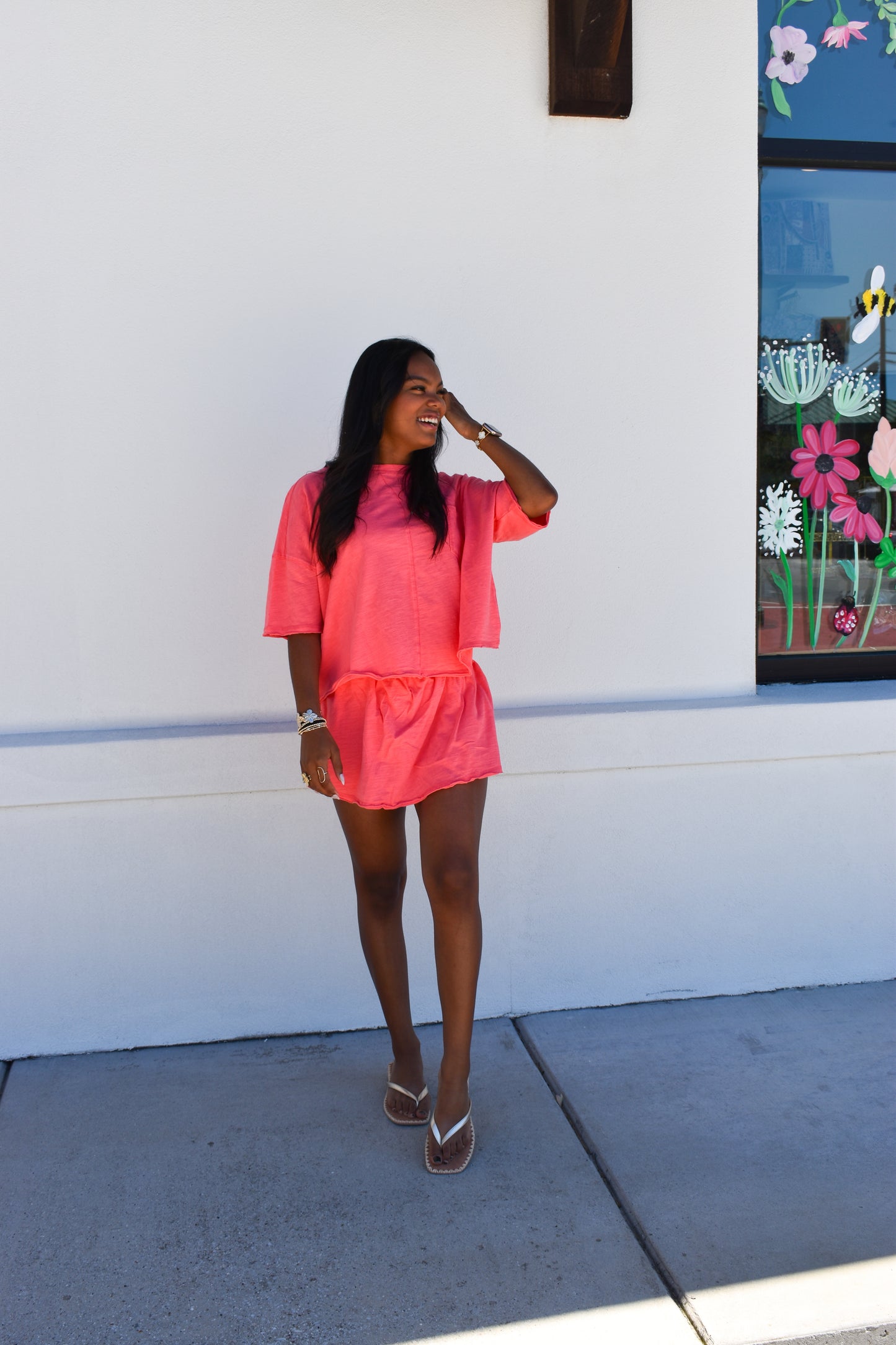 Cotton Stitch Cut Edge Top