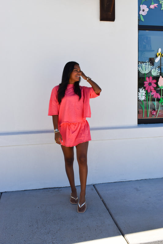 Cotton Stitch Cut Edge Top