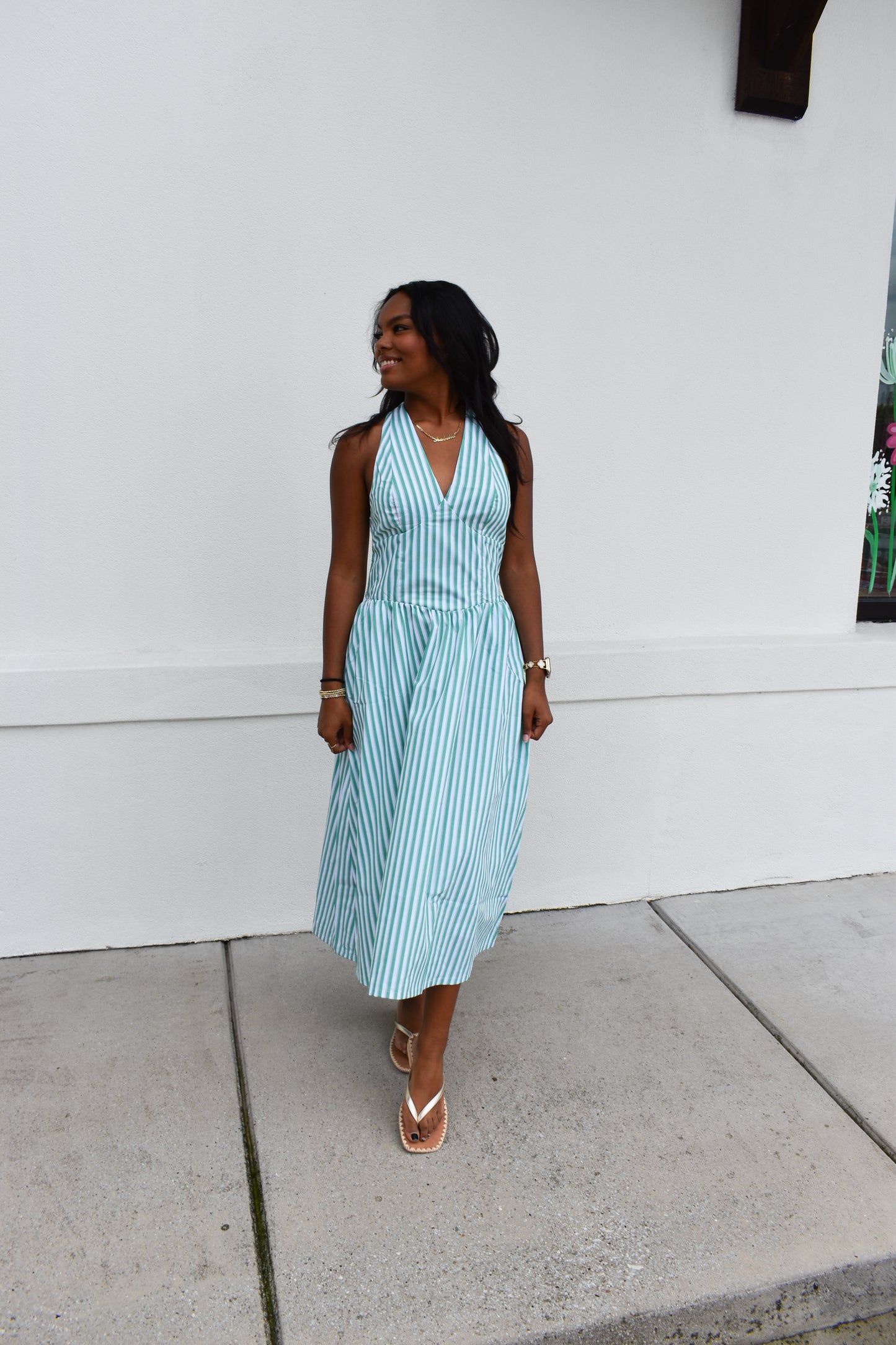 Sutton Halter Midi Dress