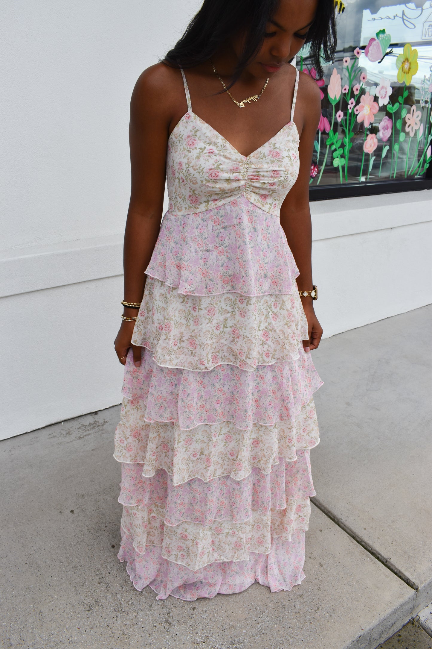 Amelia Romantic Tiered Maxi Dress