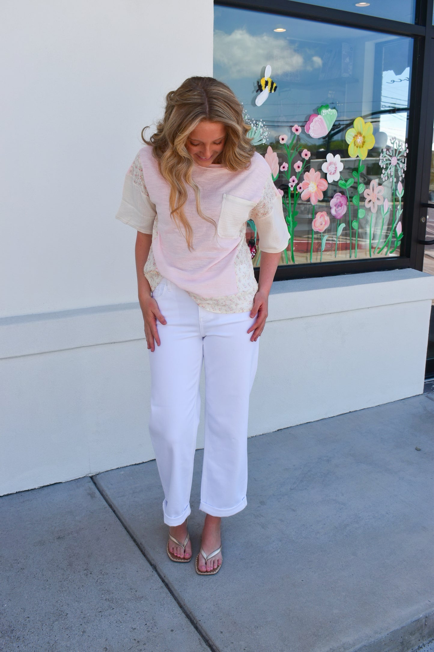 Risen Mid Rise Ankle Barrel Relaxed Baggy Pants