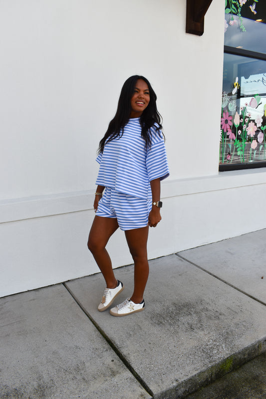 Striped Oversized Boxy Tee