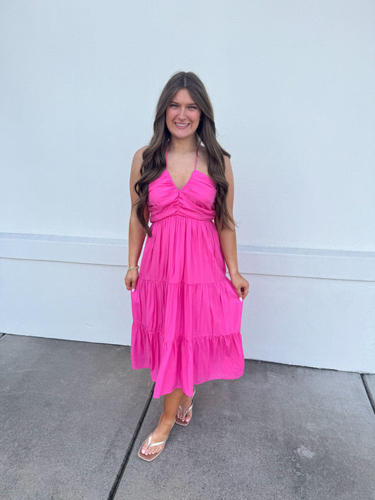 Holly Halter Midi Dress