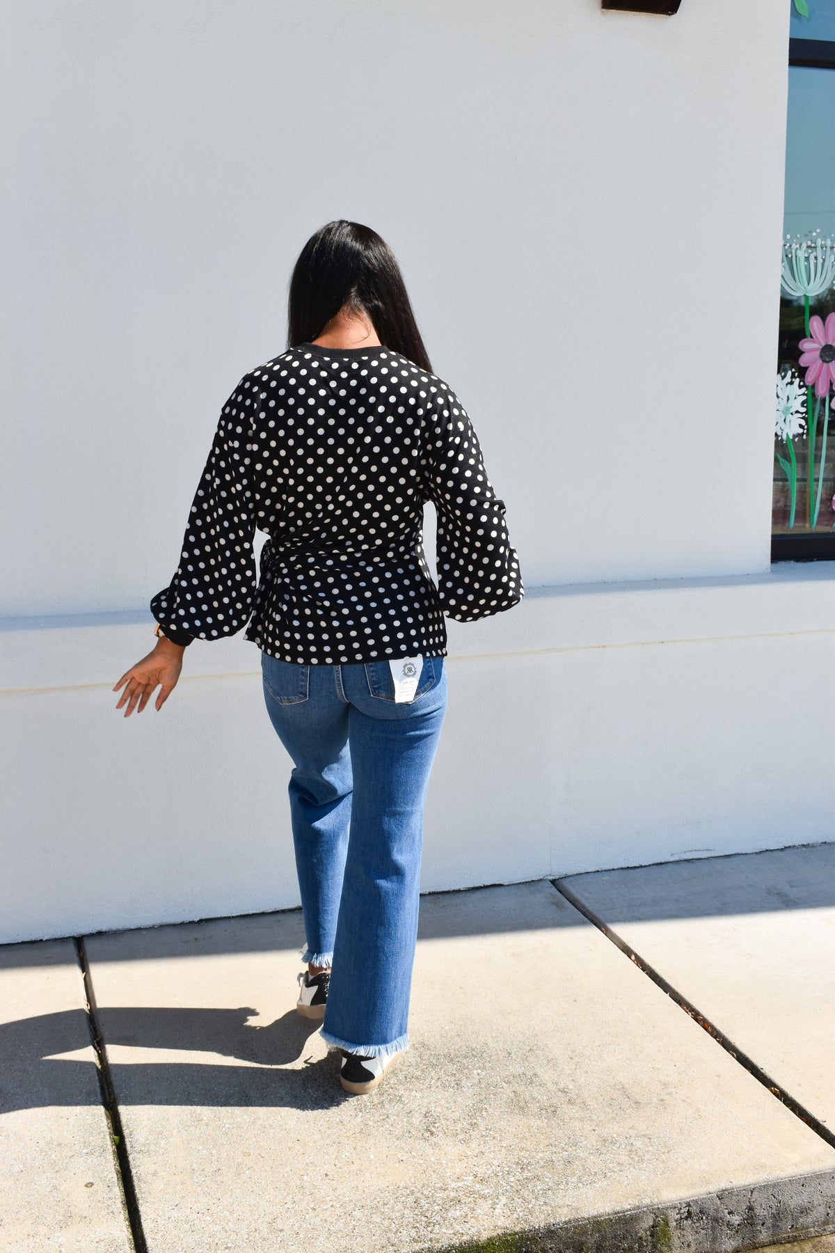 Polka Dot Tie Top