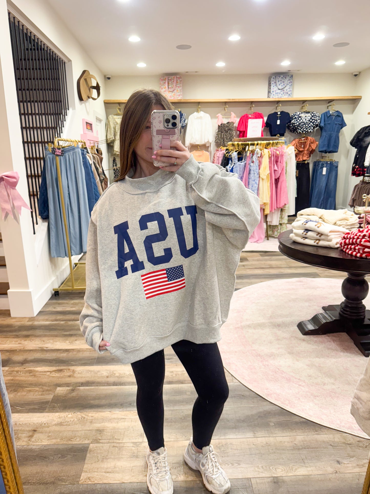USA/America Reversible Mockneck
