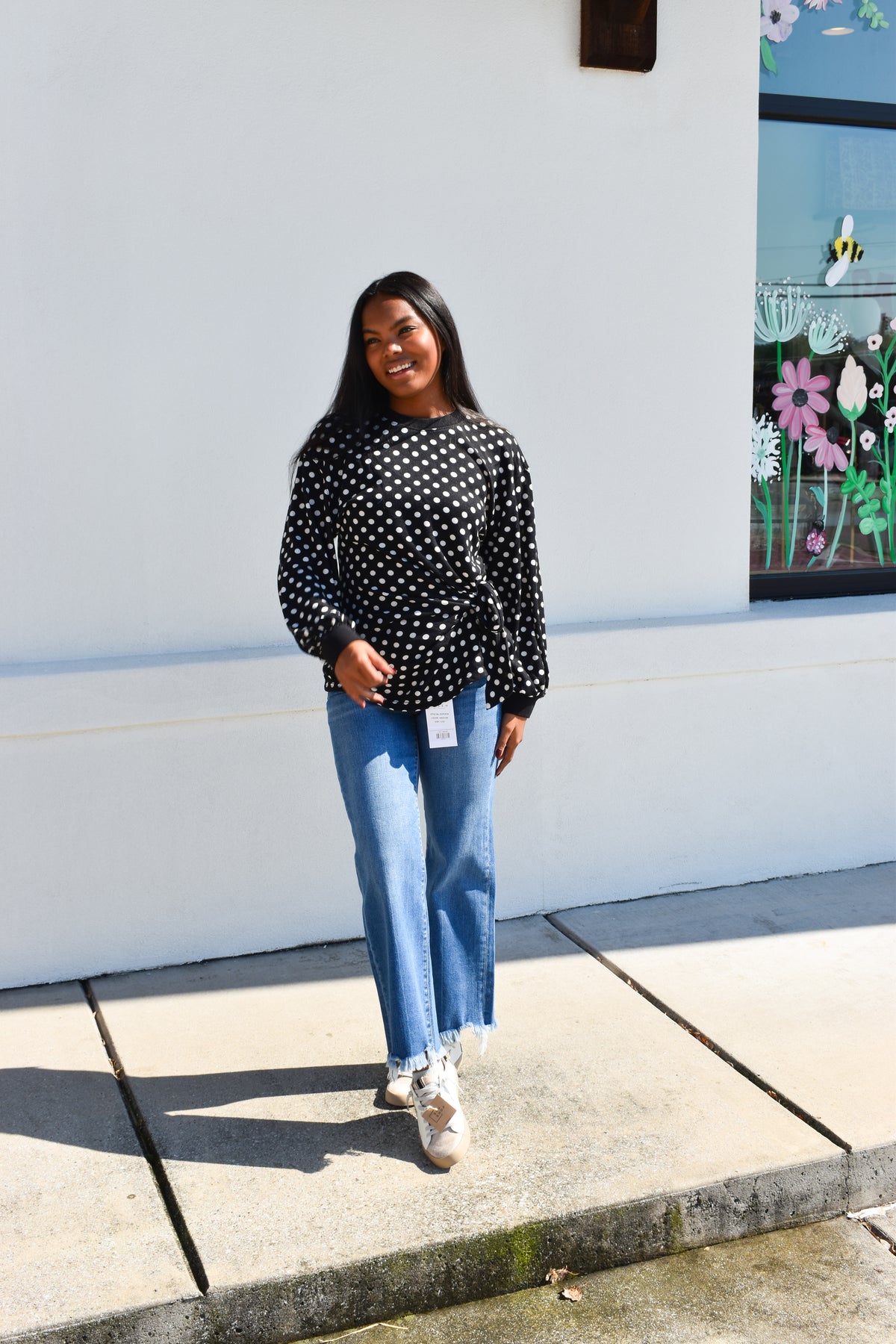 Polka Dot Tie Top
