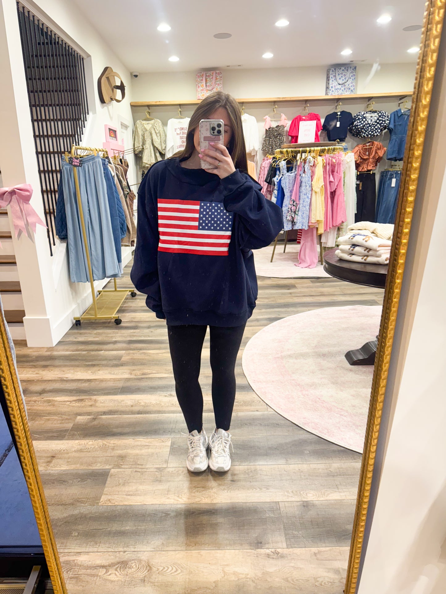 USA/Flag Reversible Mockneck