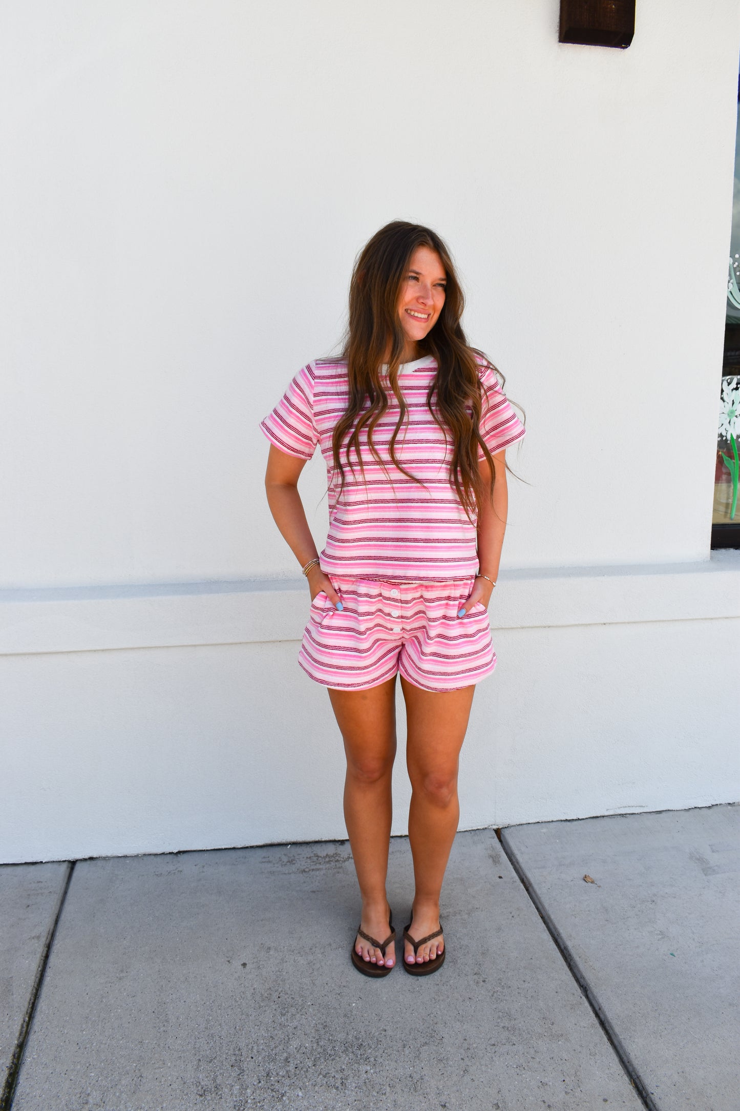 Pink Coast Terry Tee
