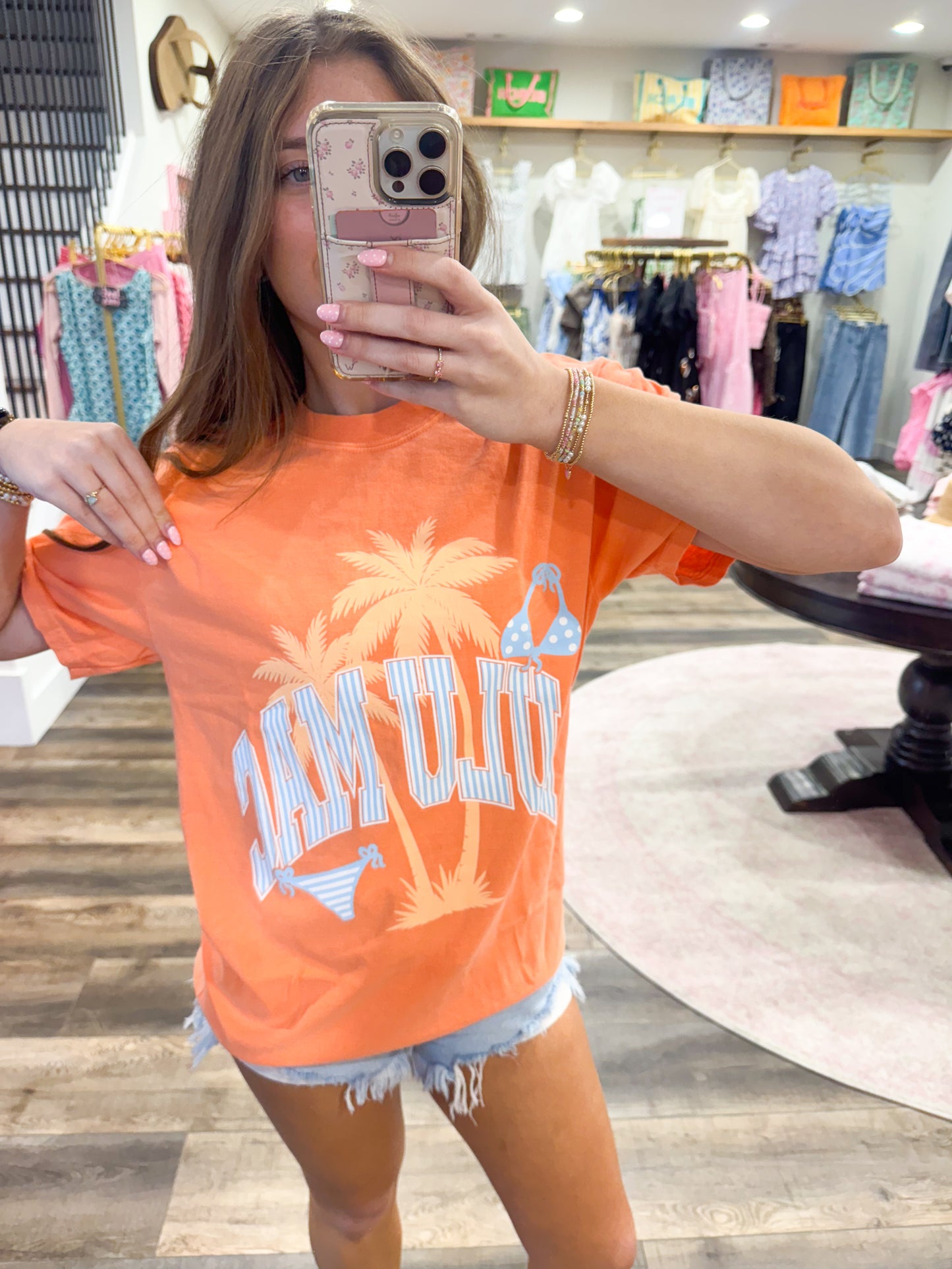 Lulu Mac Bikini Adult Melon Comfort Colors Tee