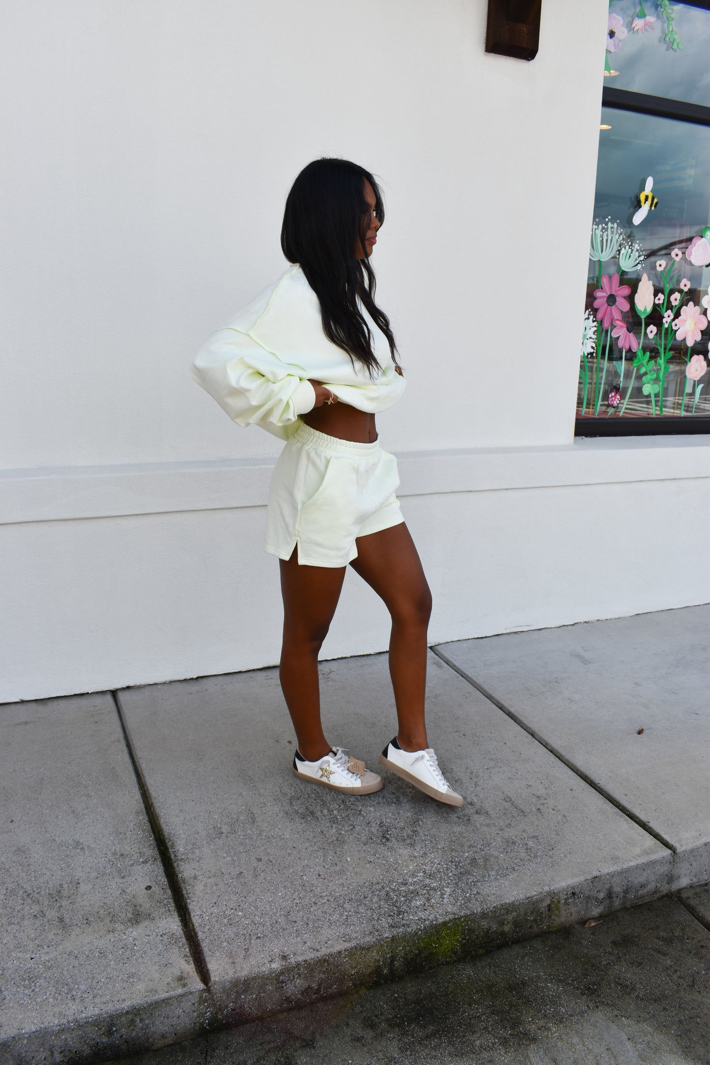 High waisted Sweat Shorts