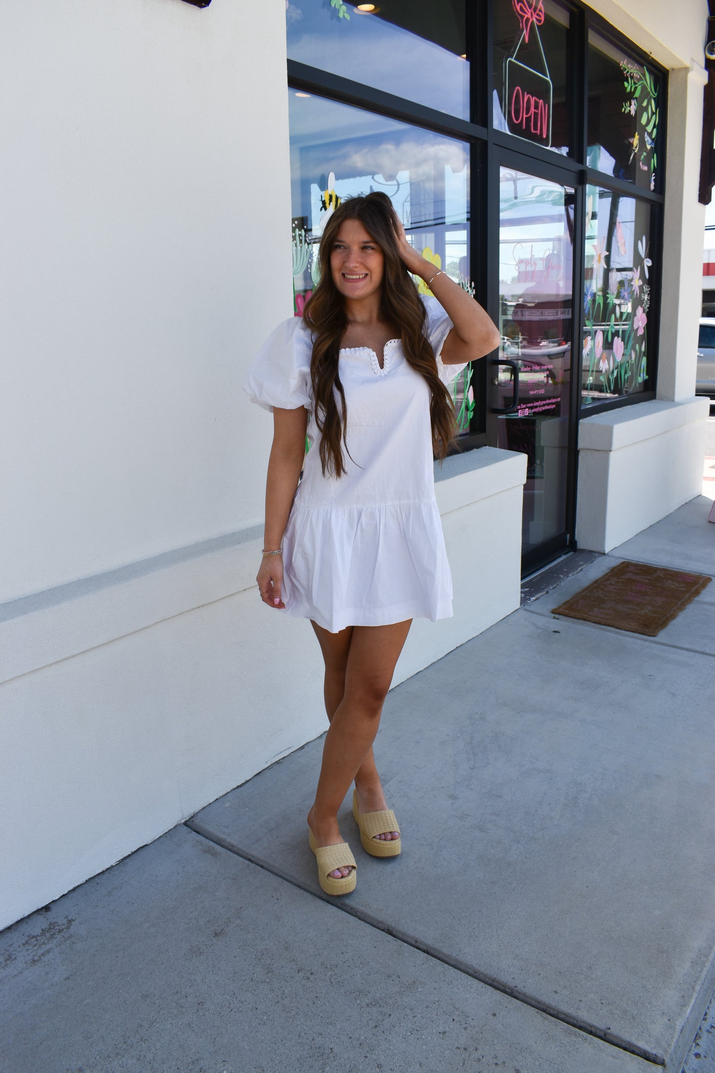 Drop Waist Mini Dress