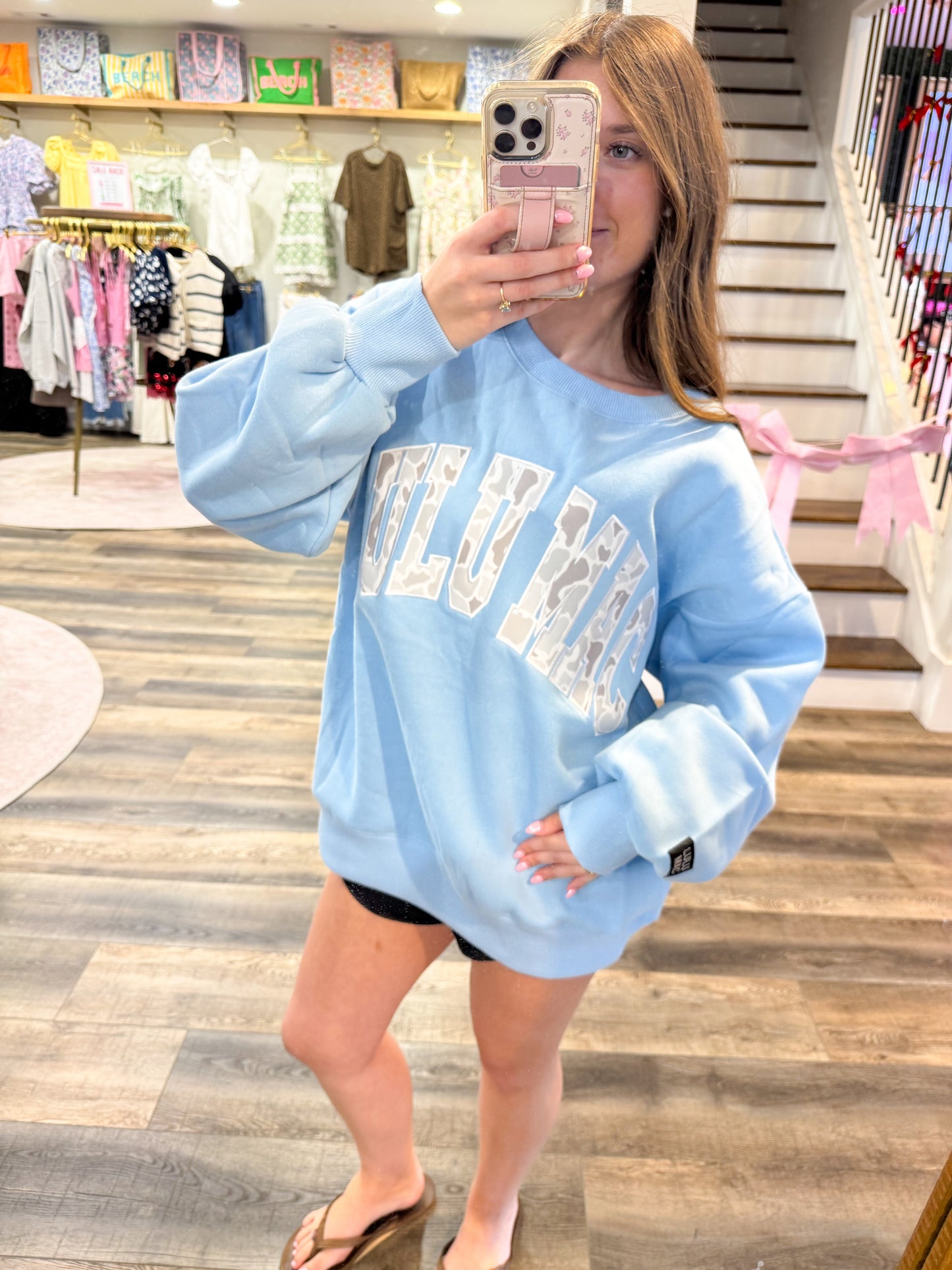 Lulu Mac Light Camo: Light Blue