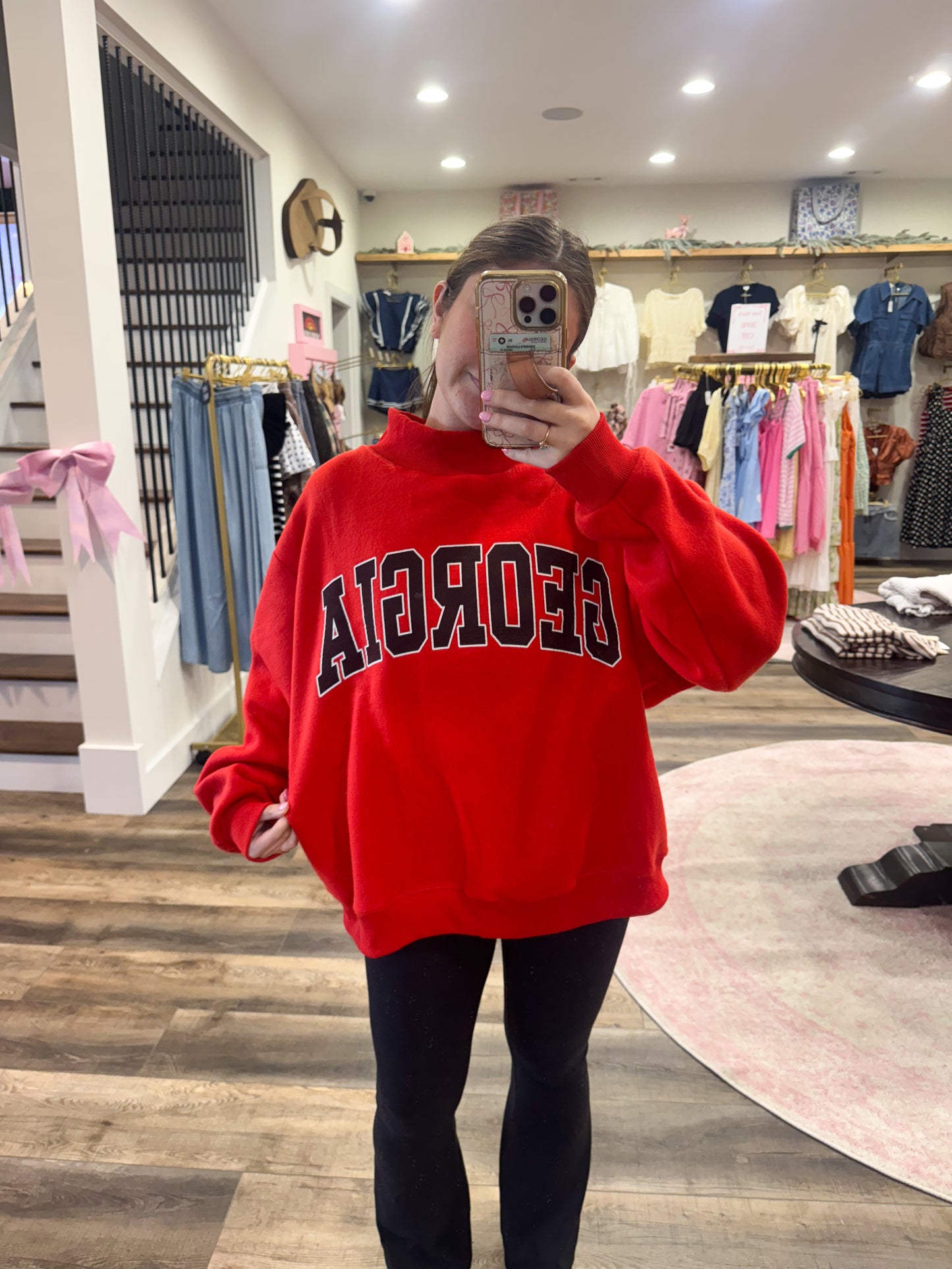 GEORGIA Reversible Mascot Mockneck