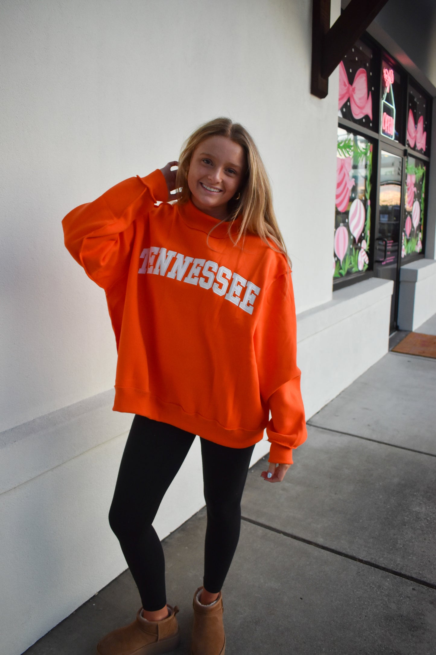 Tennessee Embroidered Mock Neck