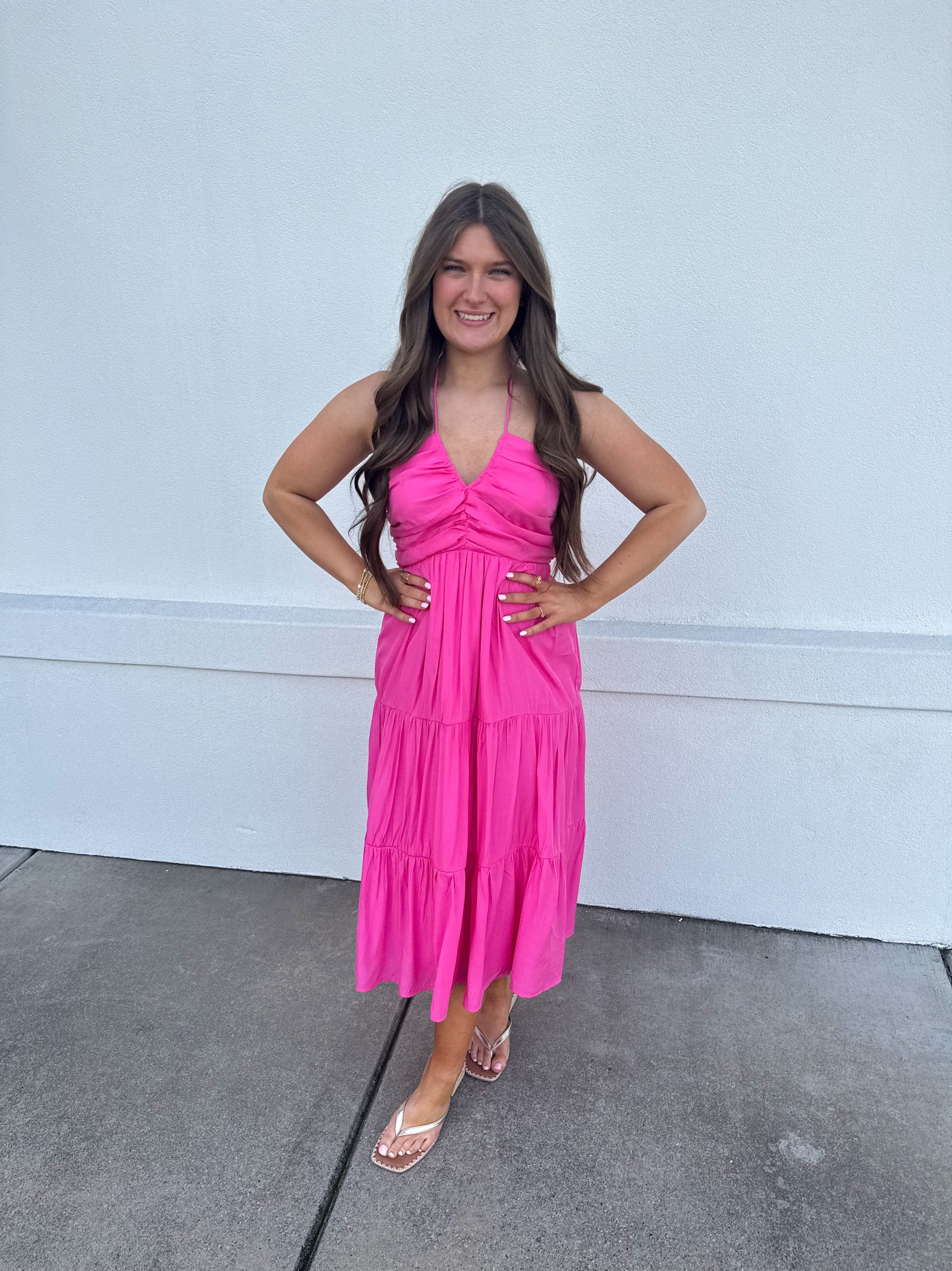 Holly Halter Midi Dress