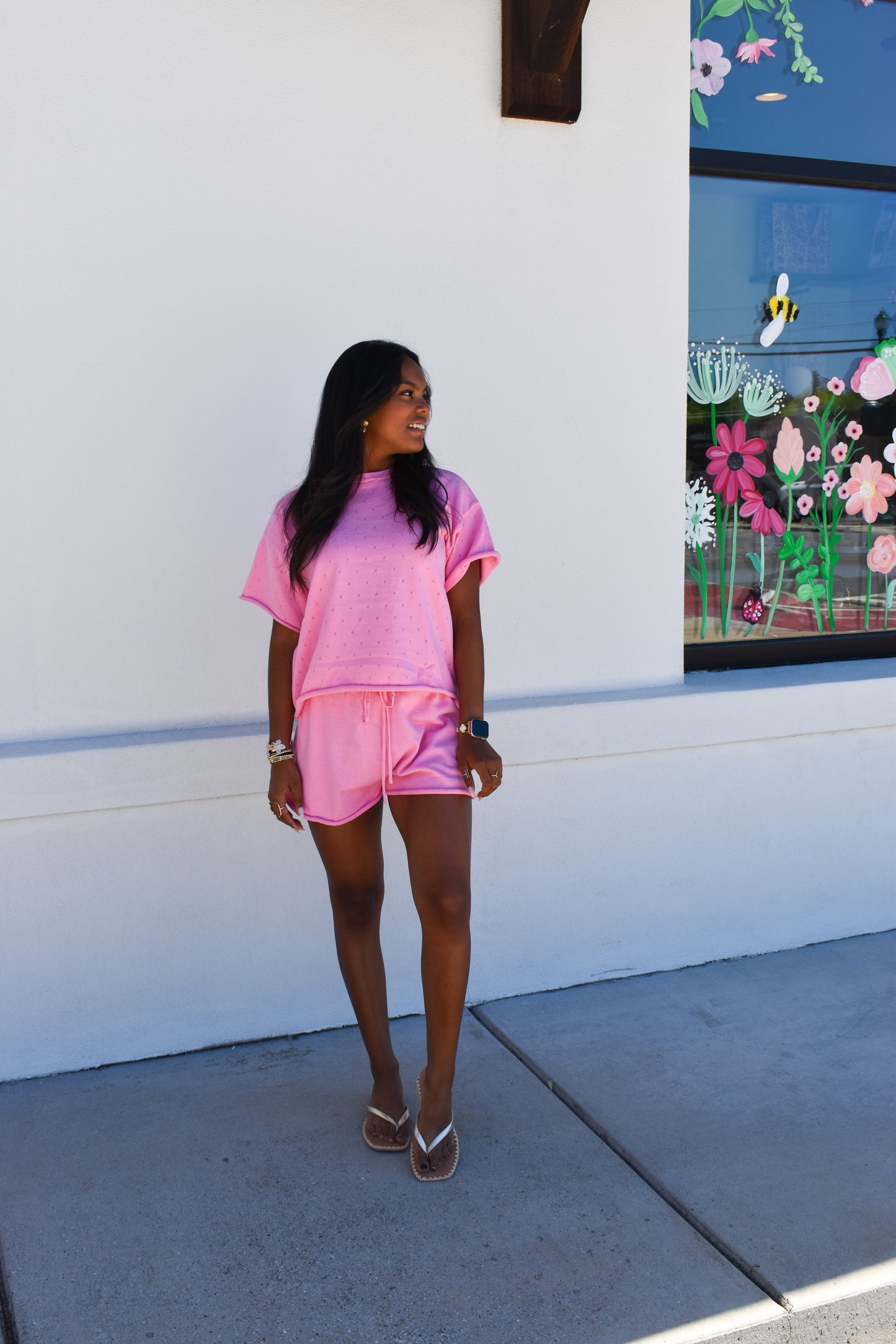 Pink Pointelle Set