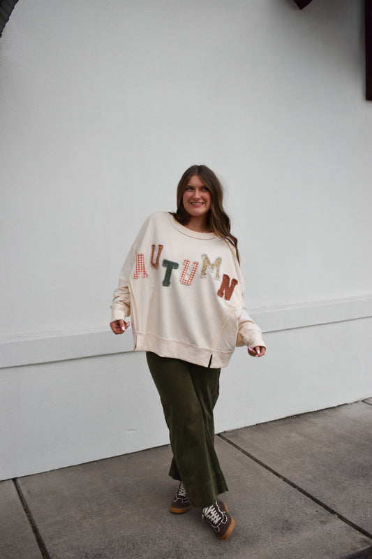 "Autumn" Printed Sweatshirt
