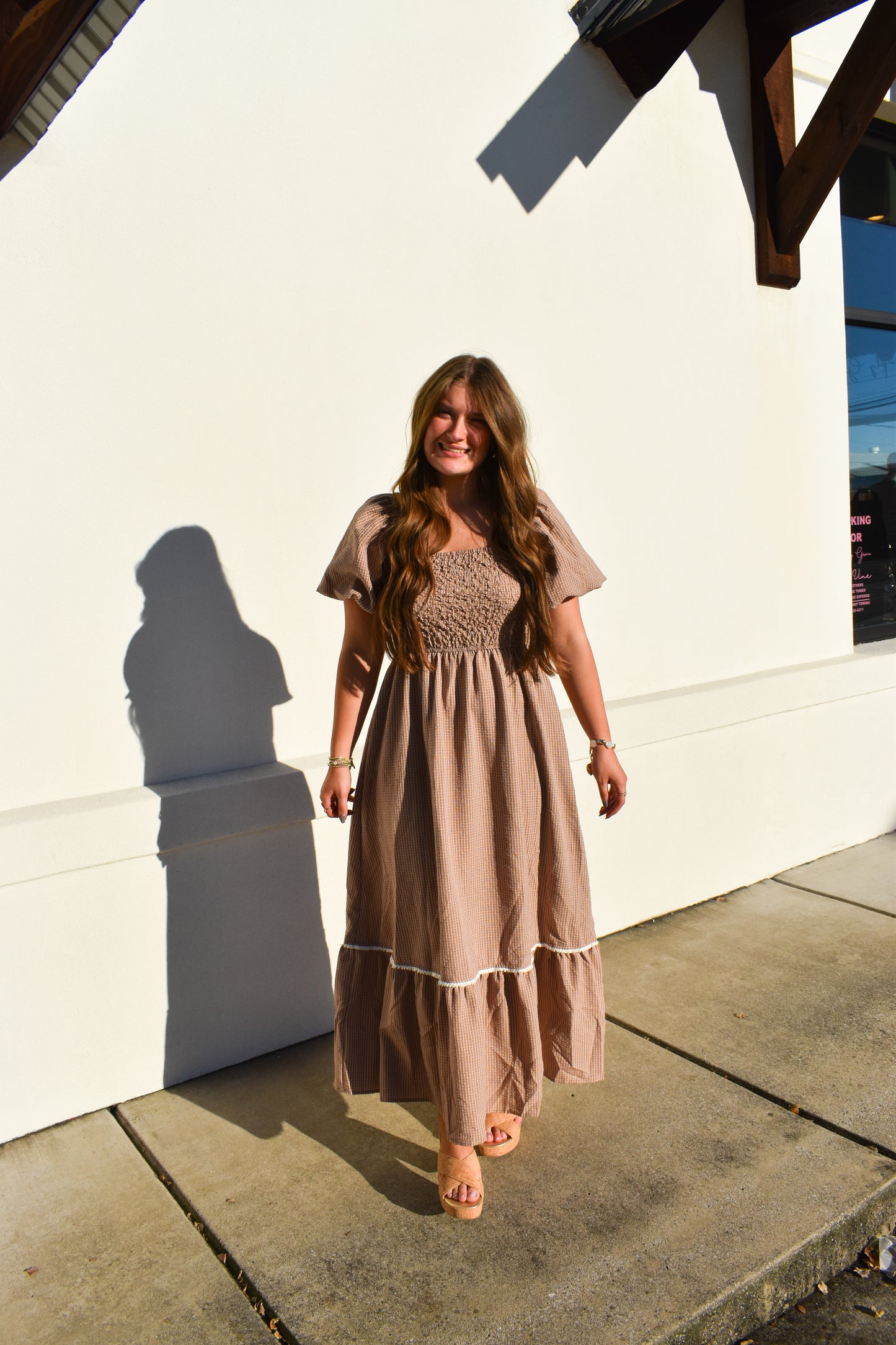 Amber Smocked Bubble Maxi Dress