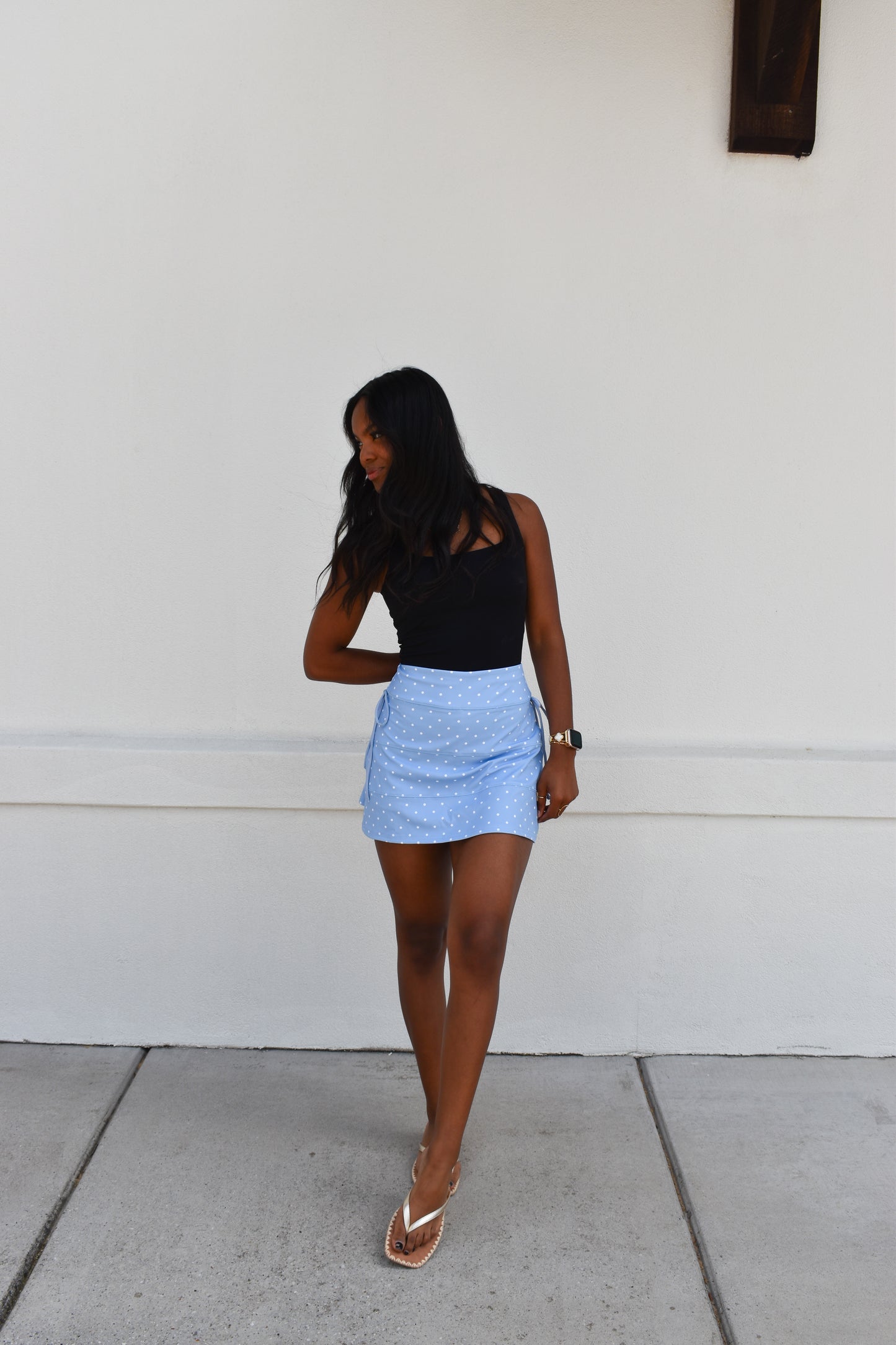 Polka Dot Skirt W/ Bow Ties