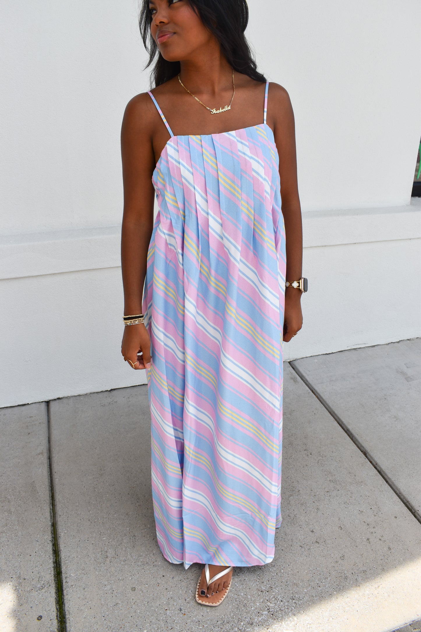 Seaside Stripe Maxi Dress