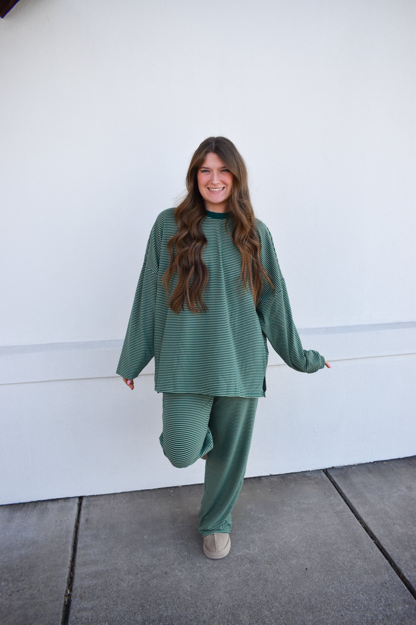 Levi Green Stripe Top