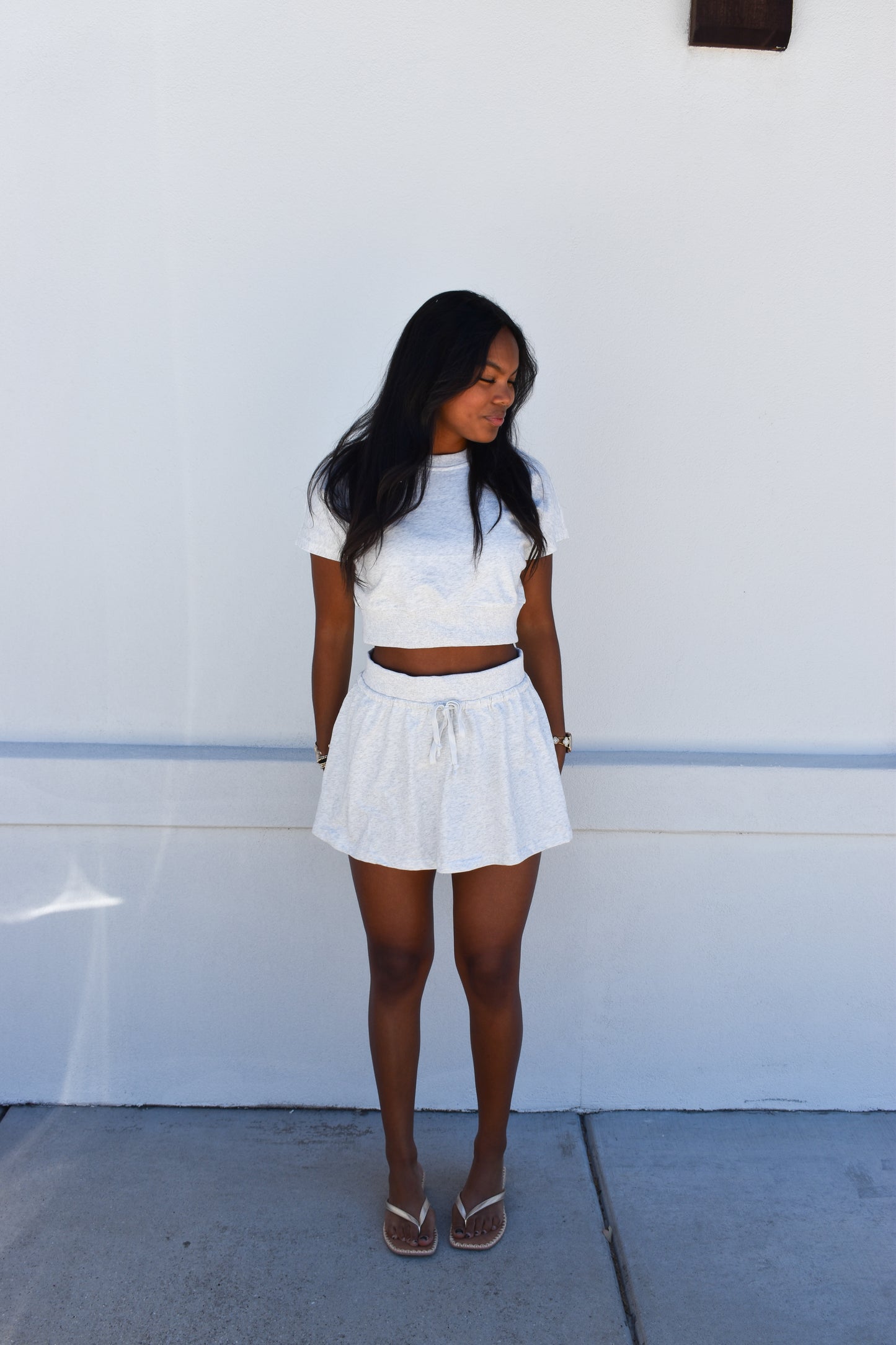 Two Piece Skort Set Casual Fit