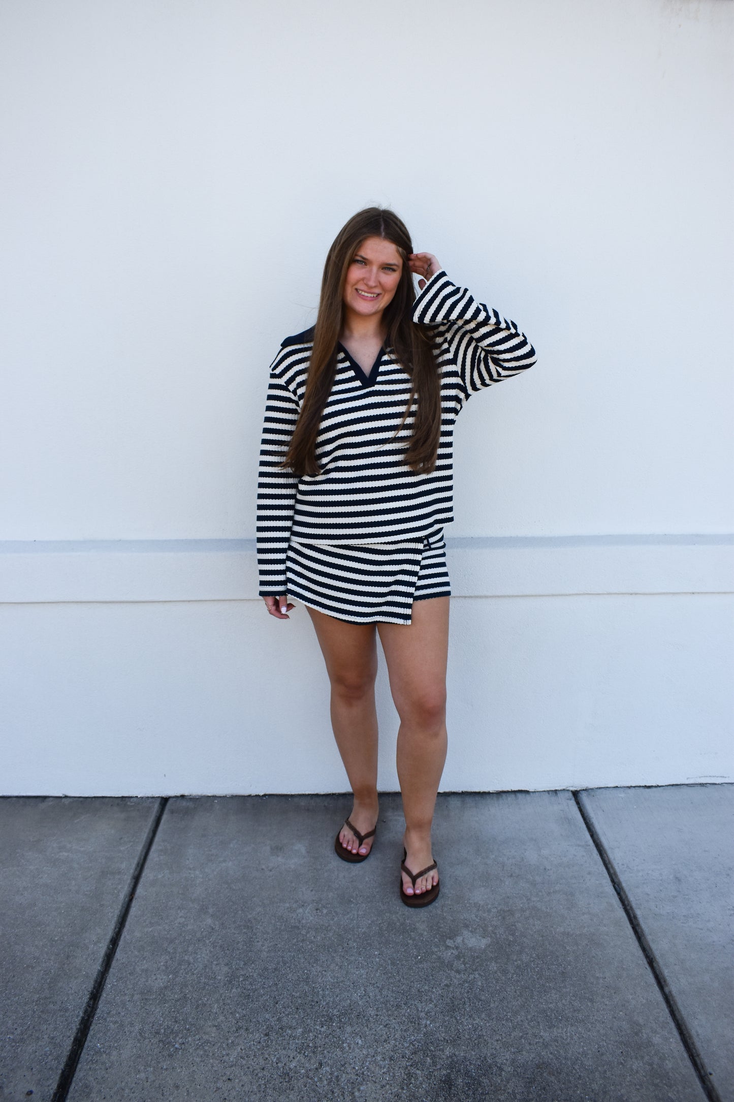 Courtney Set W/ Collared Top & Skort