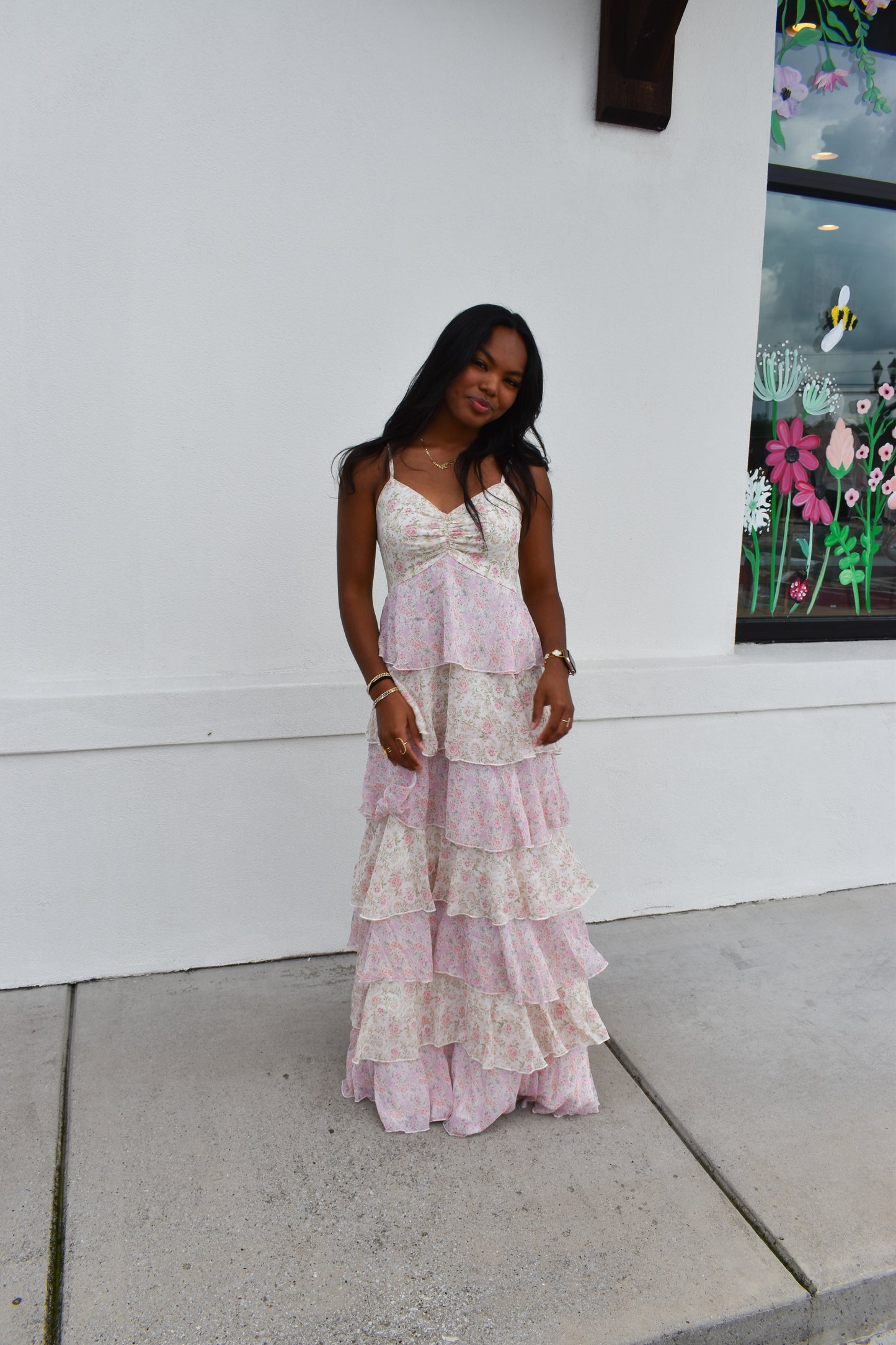 Amelia Romantic Tiered Maxi Dress