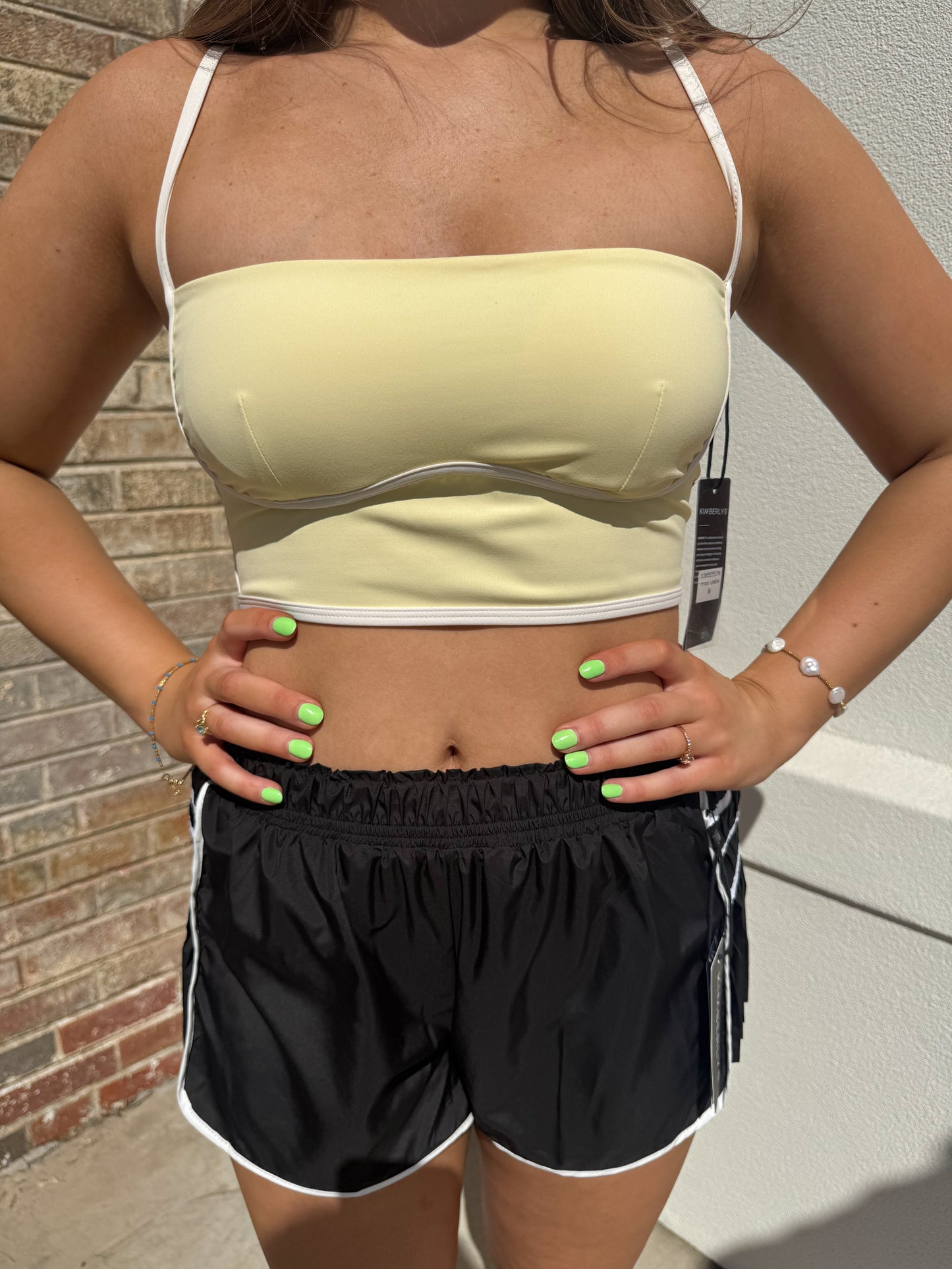 Sculpting Bra Tank: Lemon