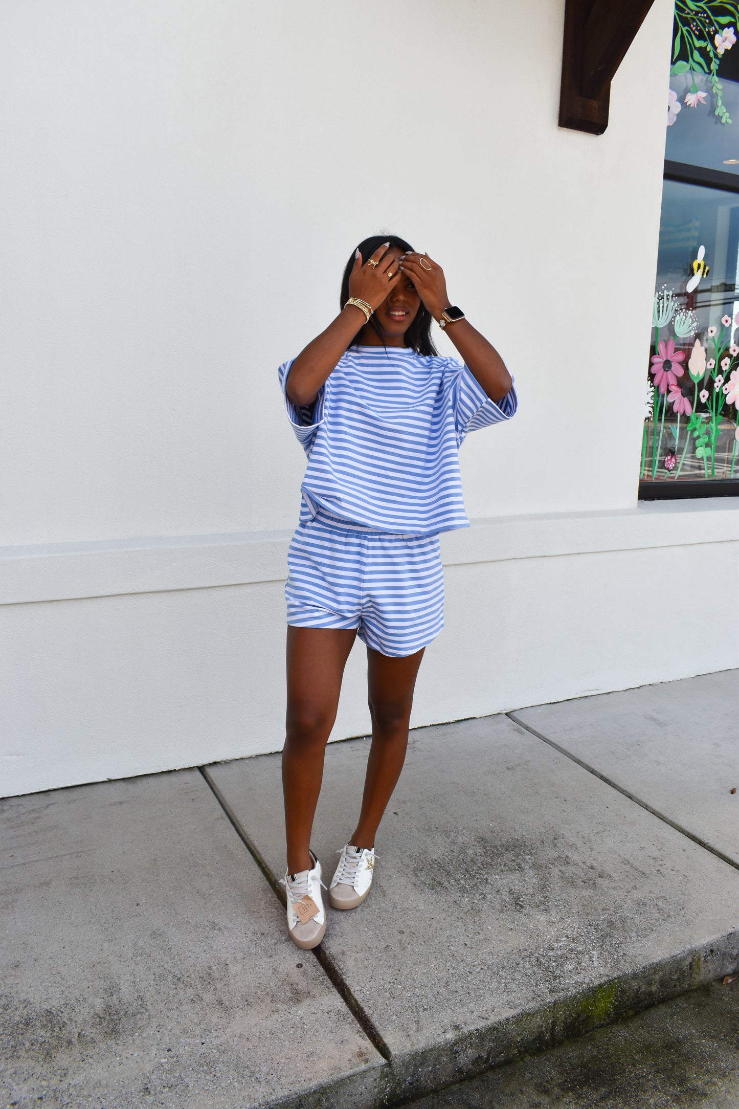 Striped Oversized Boxy Tee