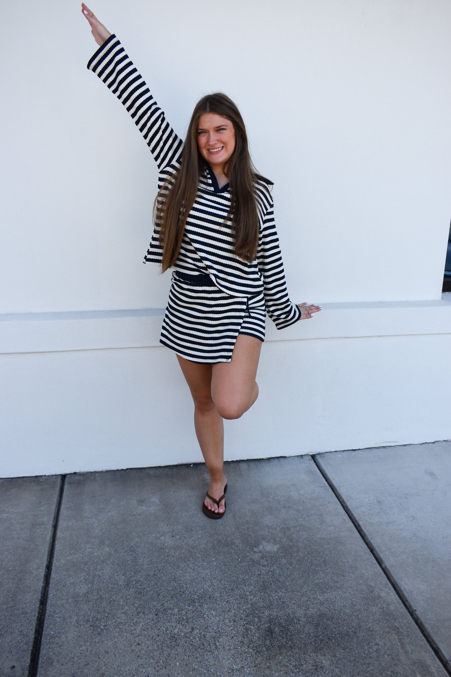 Courtney Set W/ Collared Top & Skort