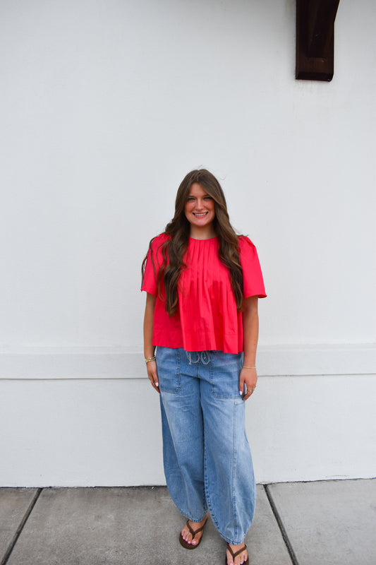Kelly Pleated Top
