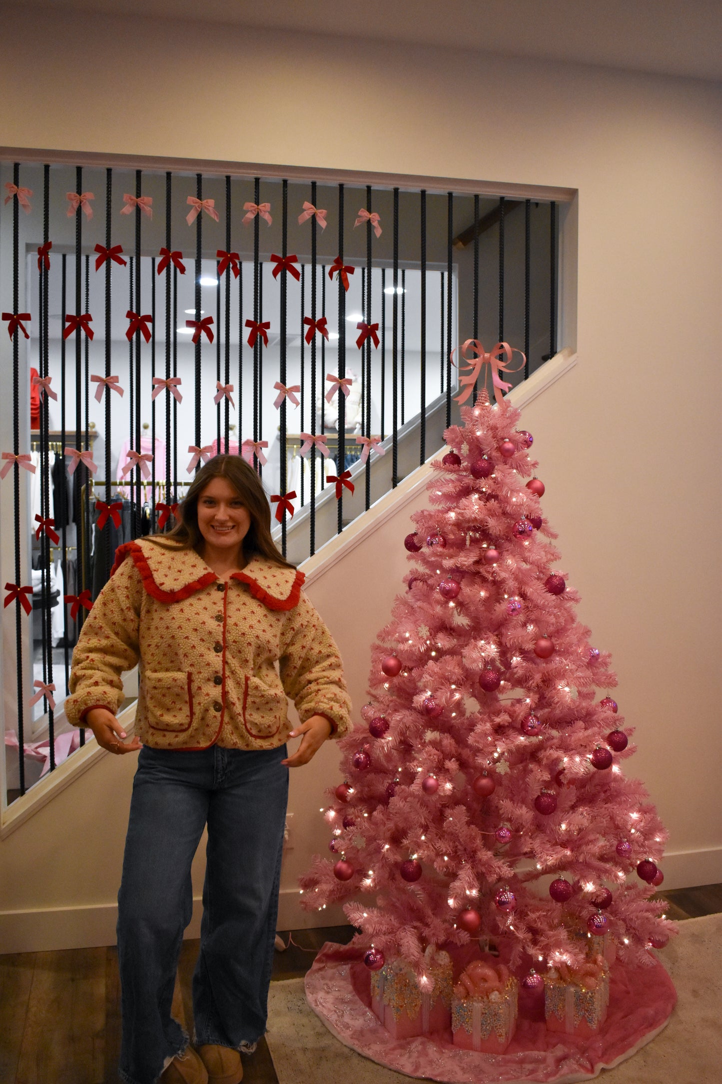 Red Heart Sherpa Jacket