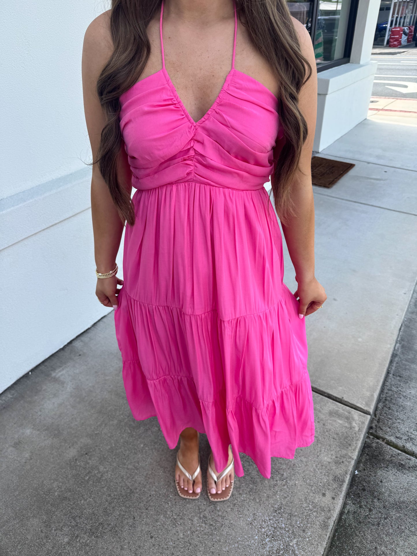 Holly Halter Midi Dress