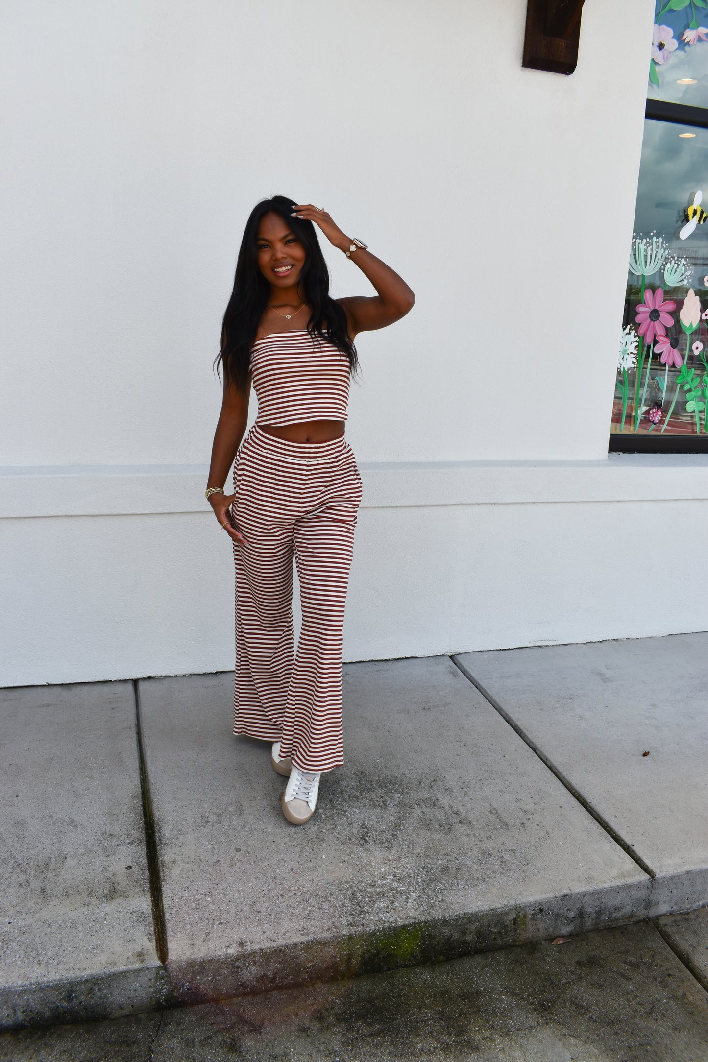 Striped Tube Top Set