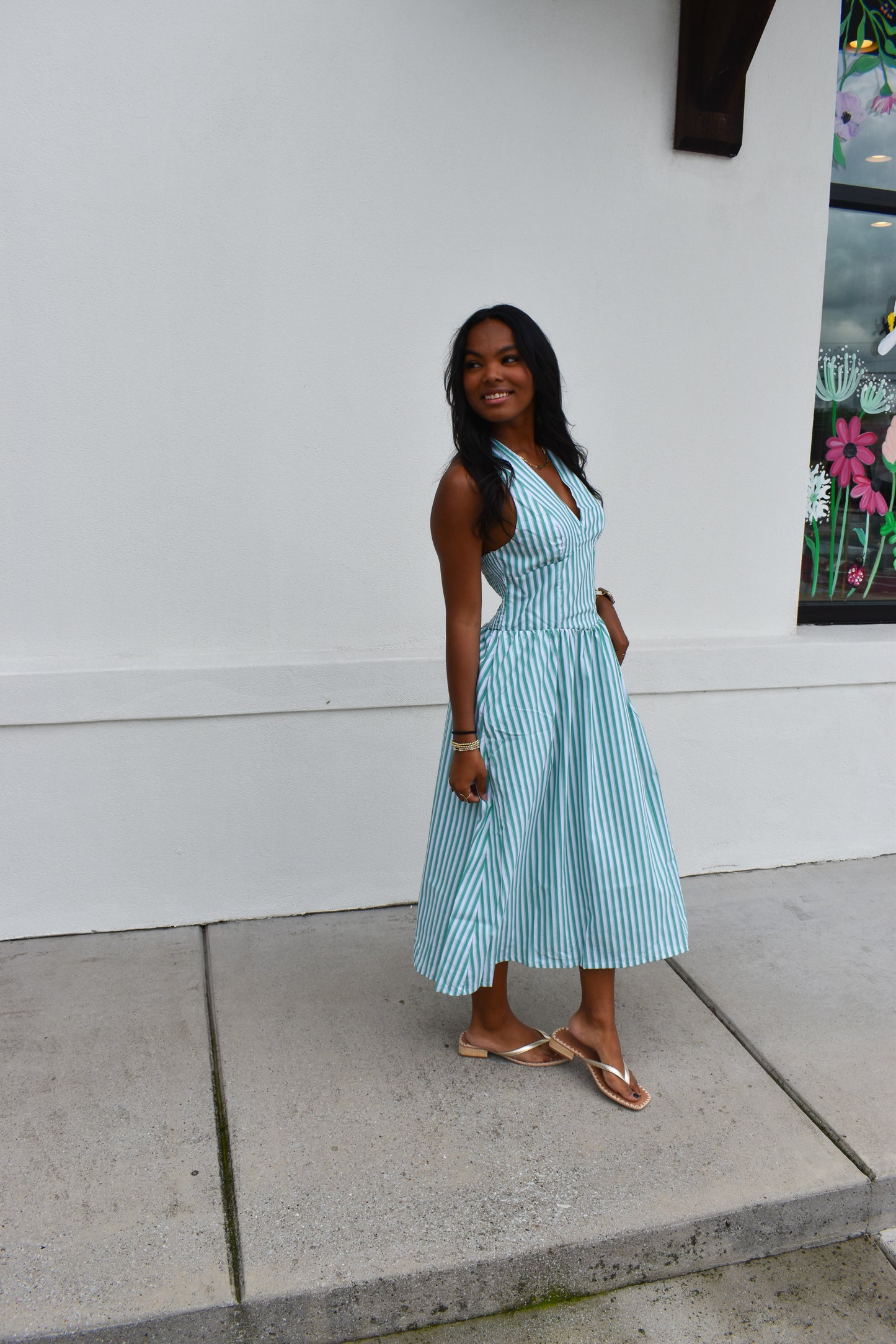 Sutton Halter Midi Dress