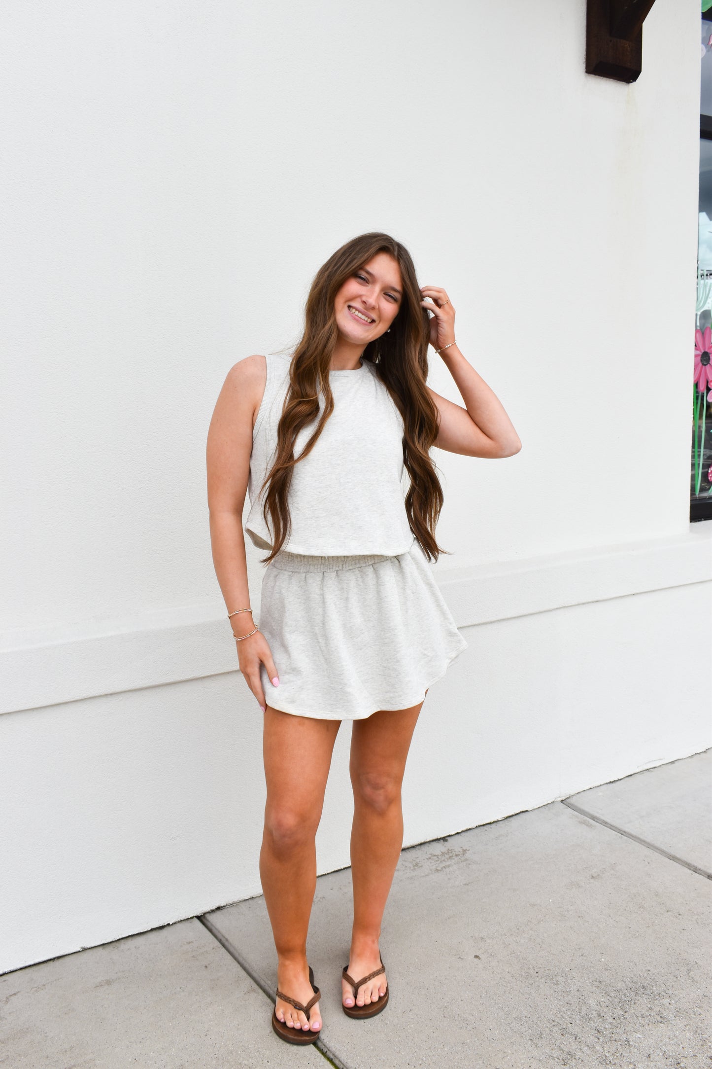 Kailee Terry Knit Skort Set
