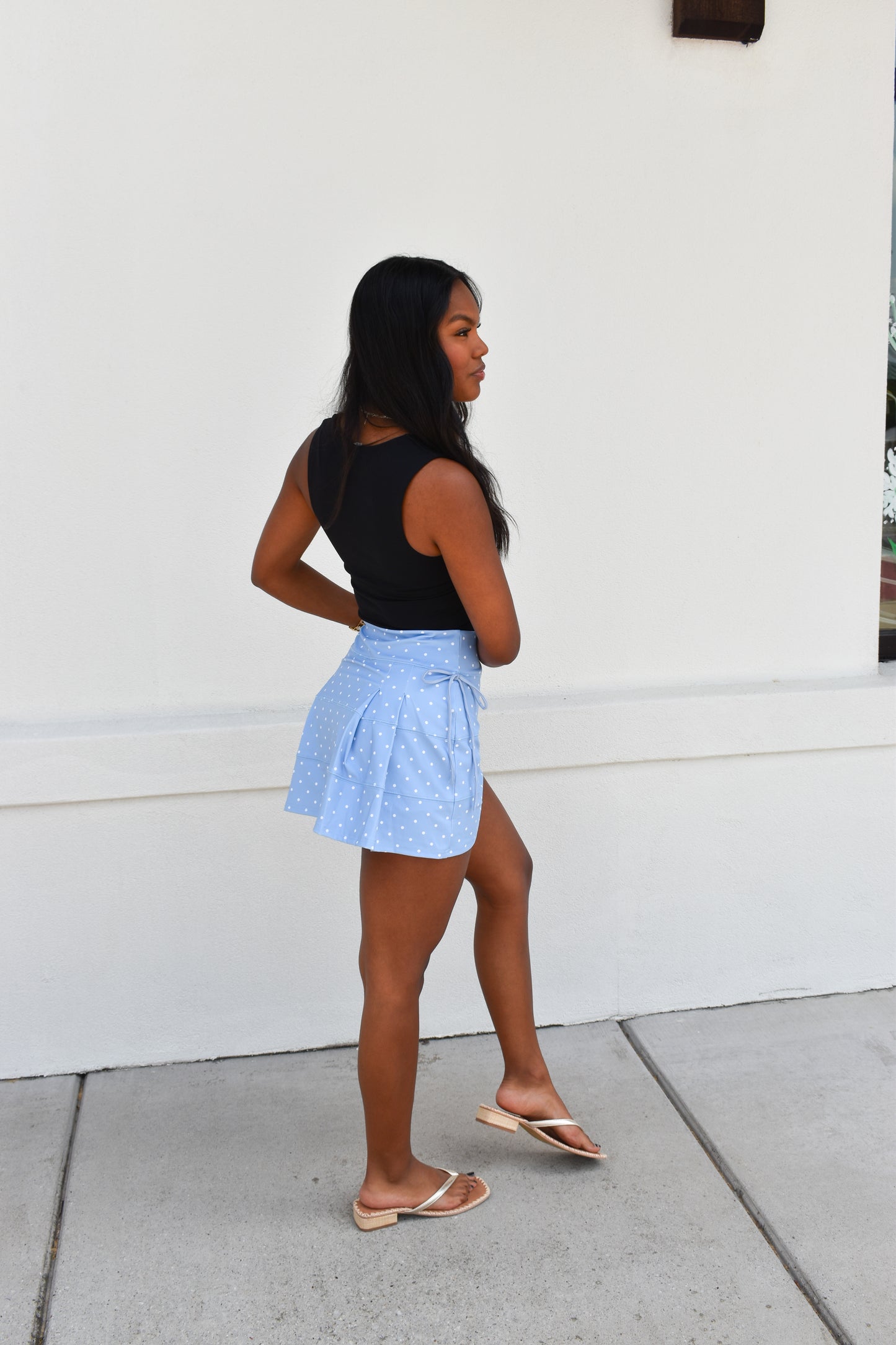 Polka Dot Skirt W/ Bow Ties