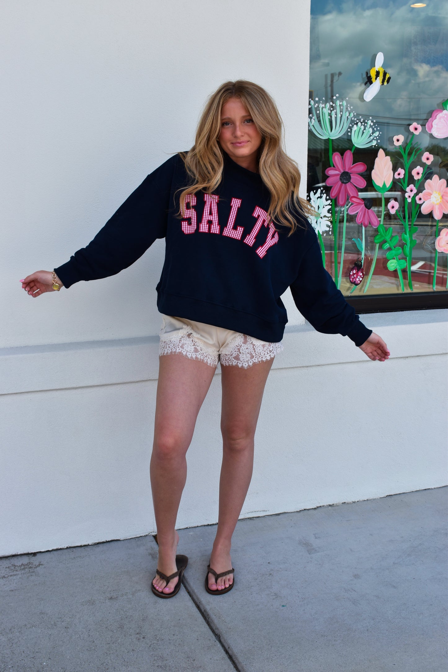 Salty Mock Neck Sweatshirt