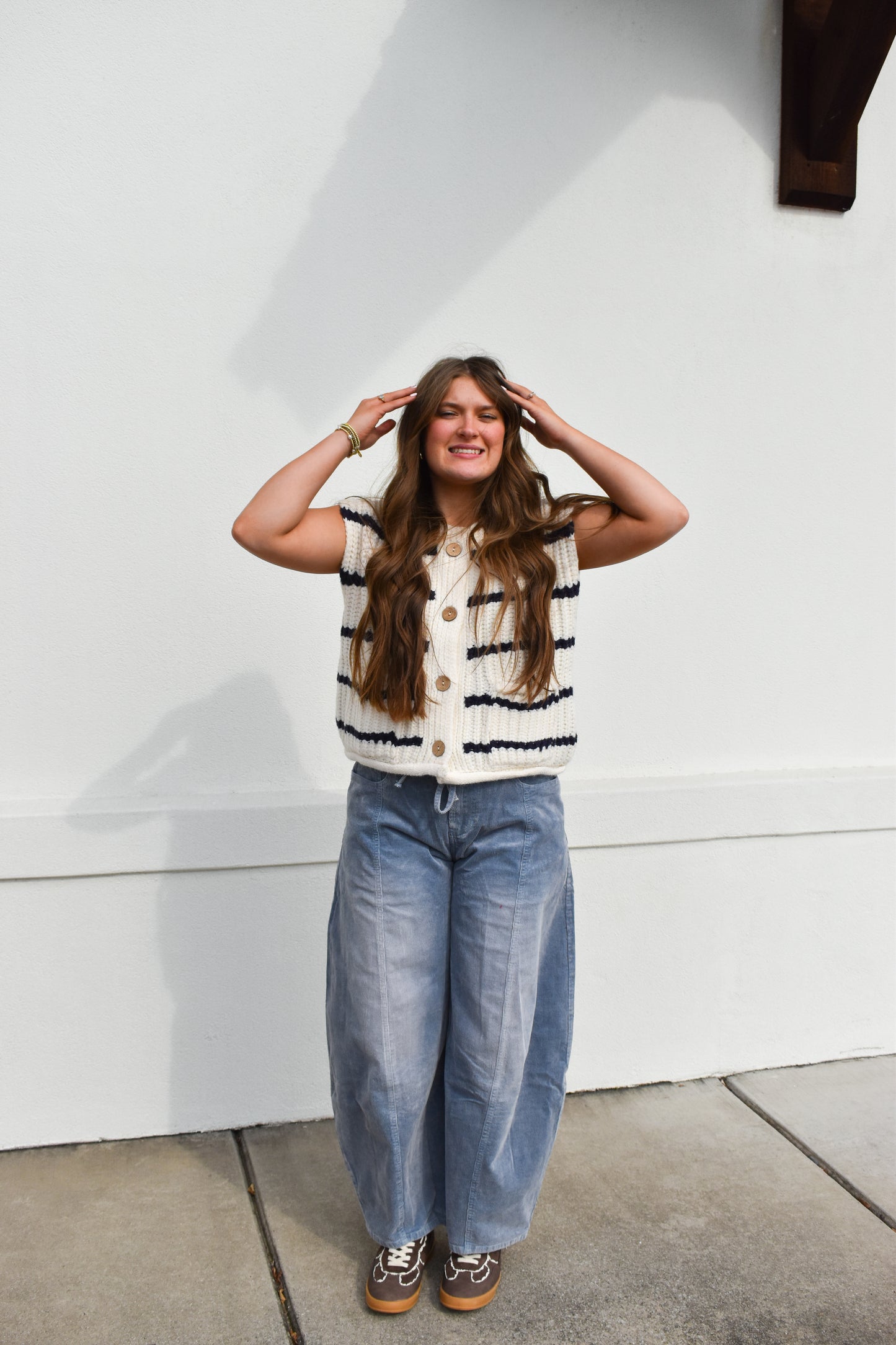 Chunky Stripe Sweater Vest