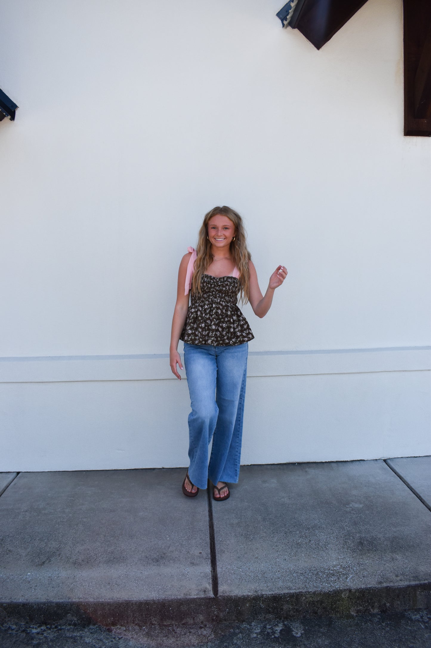 Risen Tummy Control High Rise Ankle Pallazo Jeans