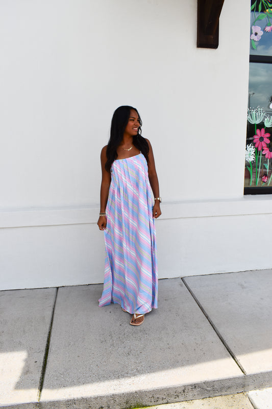 Seaside Stripe Maxi Dress
