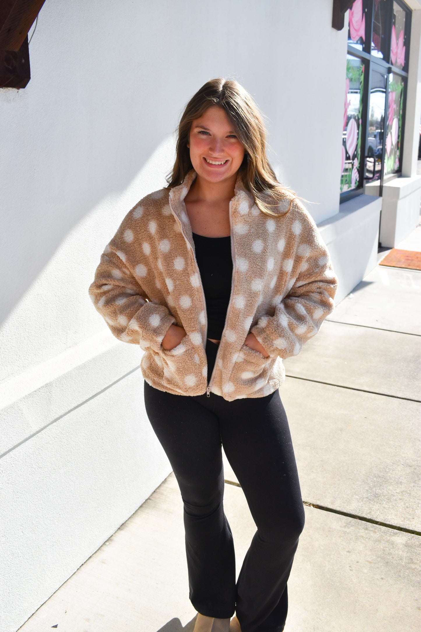Tan Polka Dot Jacket