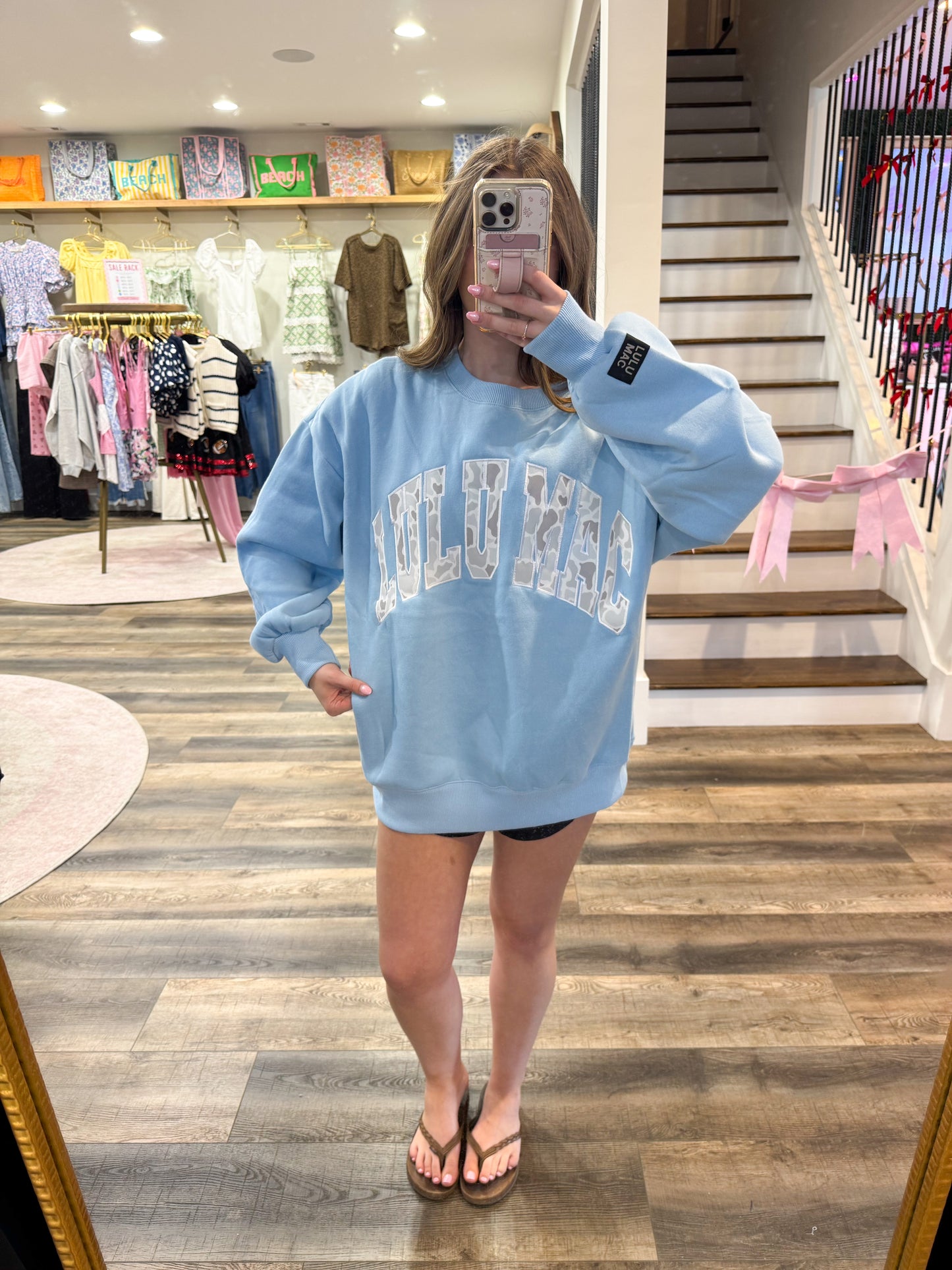Lulu Mac Light Camo: Light Blue