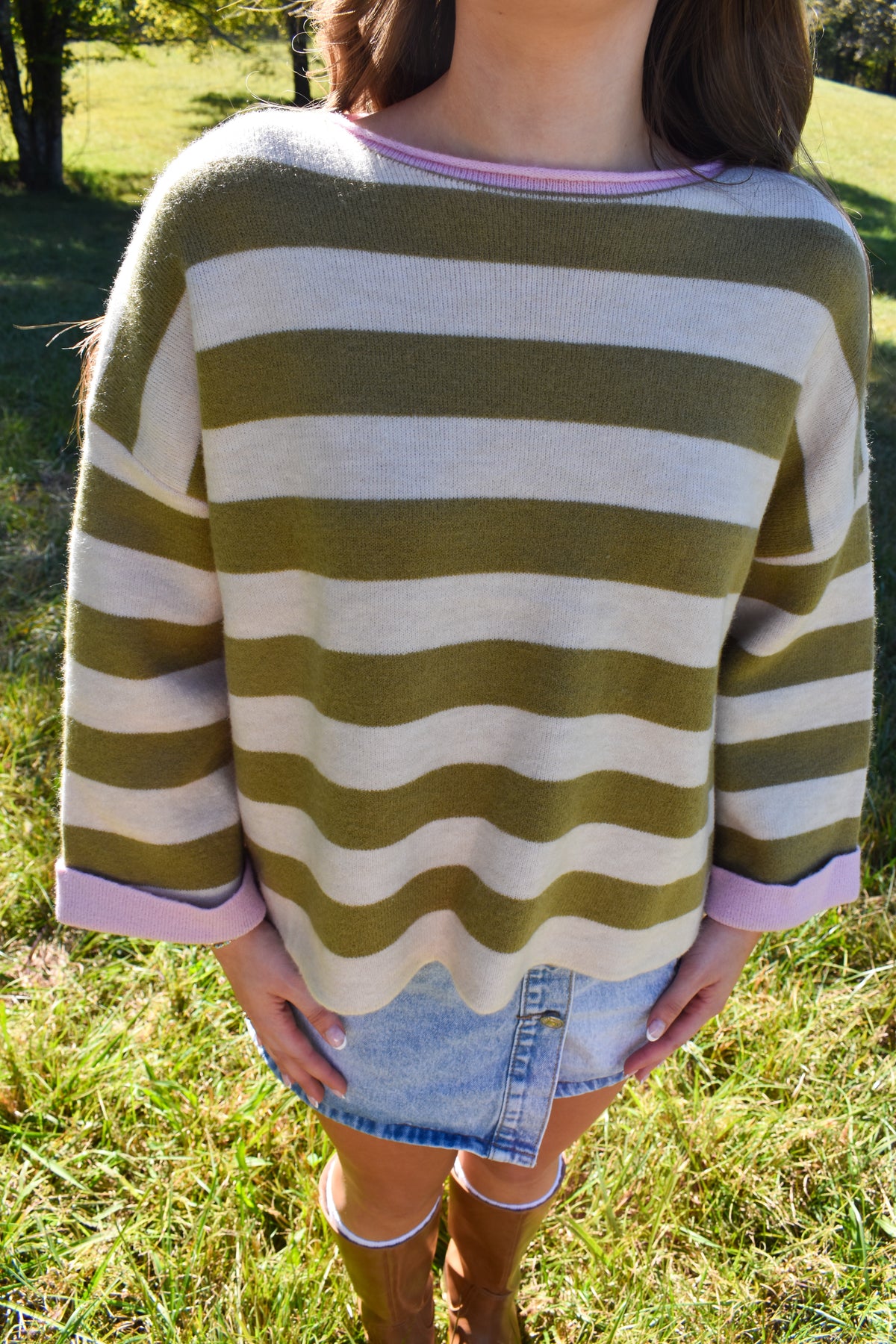 The Olive & Blush Reversible Sweater