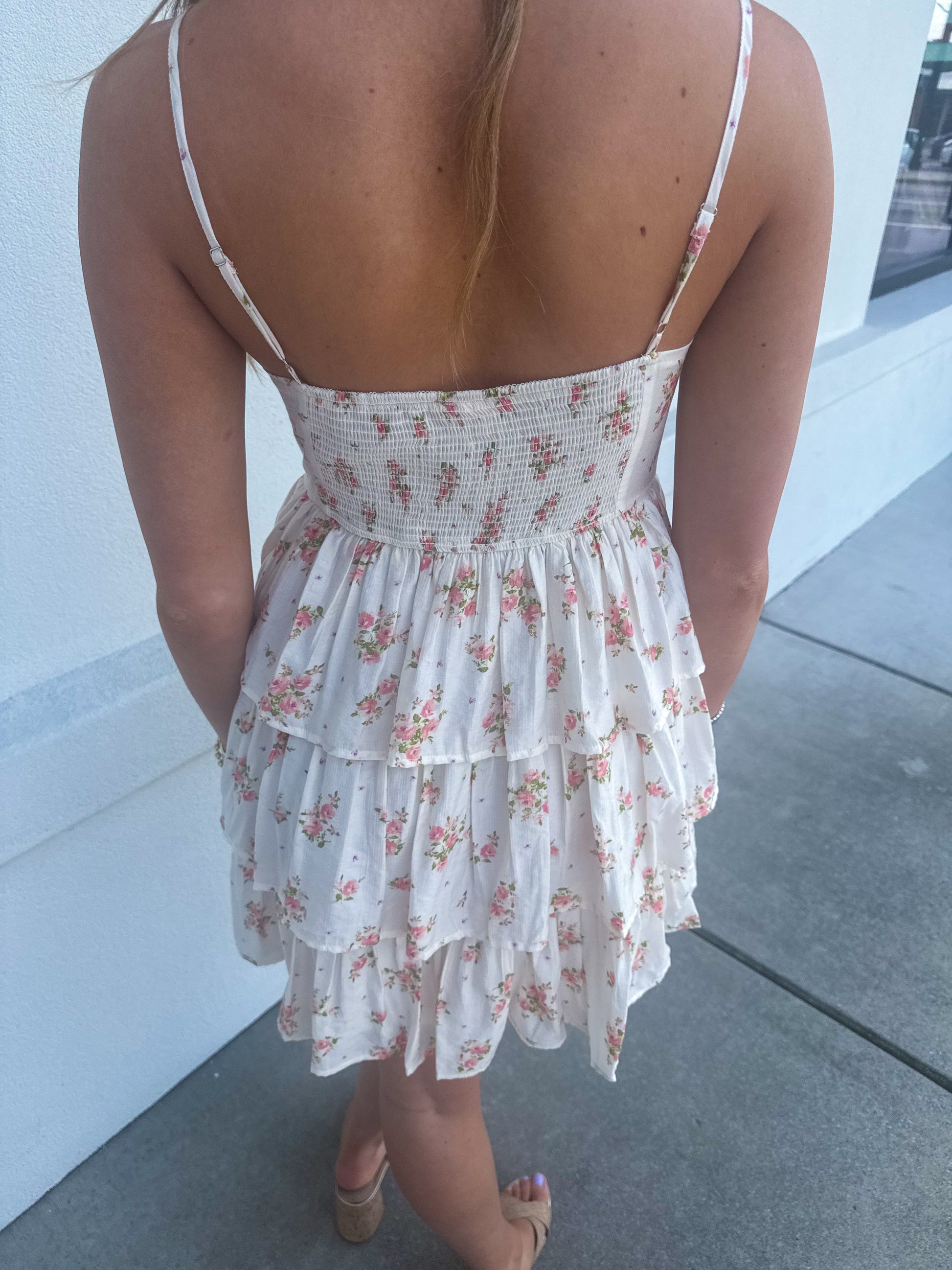 Front Lace Up Ruffle Tiered Mini Dress Simply Grace Boutique Front Lace Up Ruffle Tiered Mini Dress Simply Grace Boutique